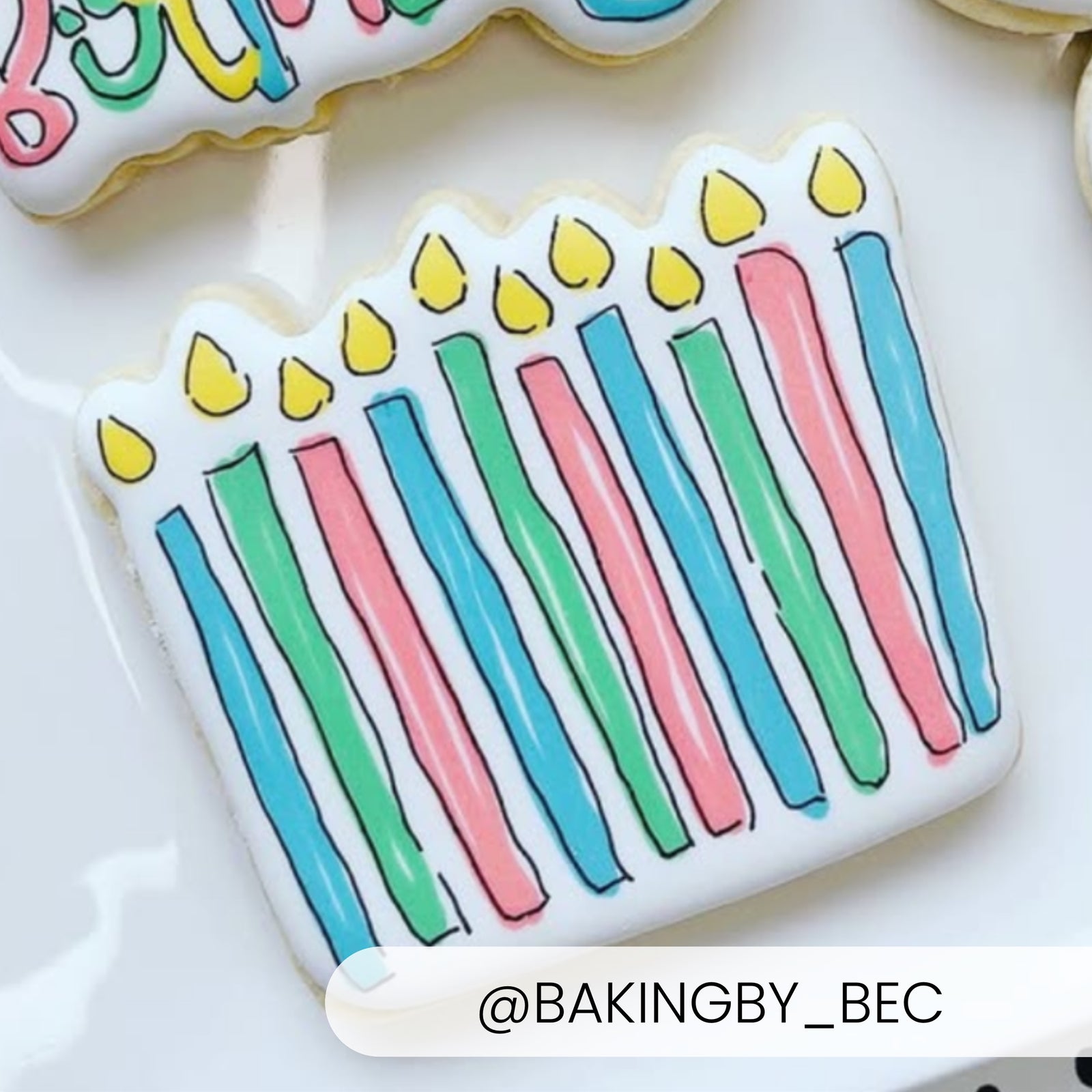 Cookie Cutters Birthday Candles Cutter/Stencil