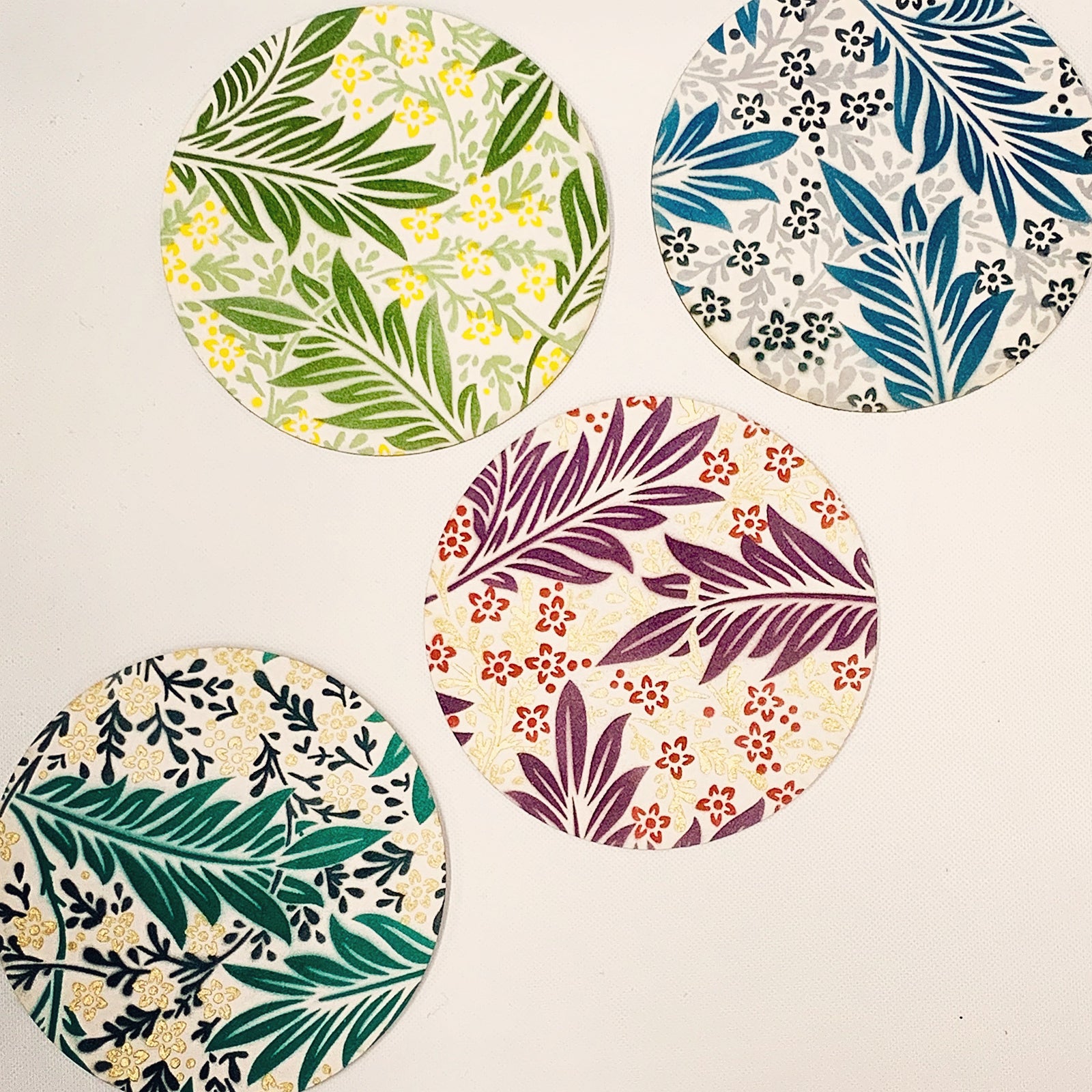5.5 x 5.5 Stencil Floral Foliage 3 Part Stencil