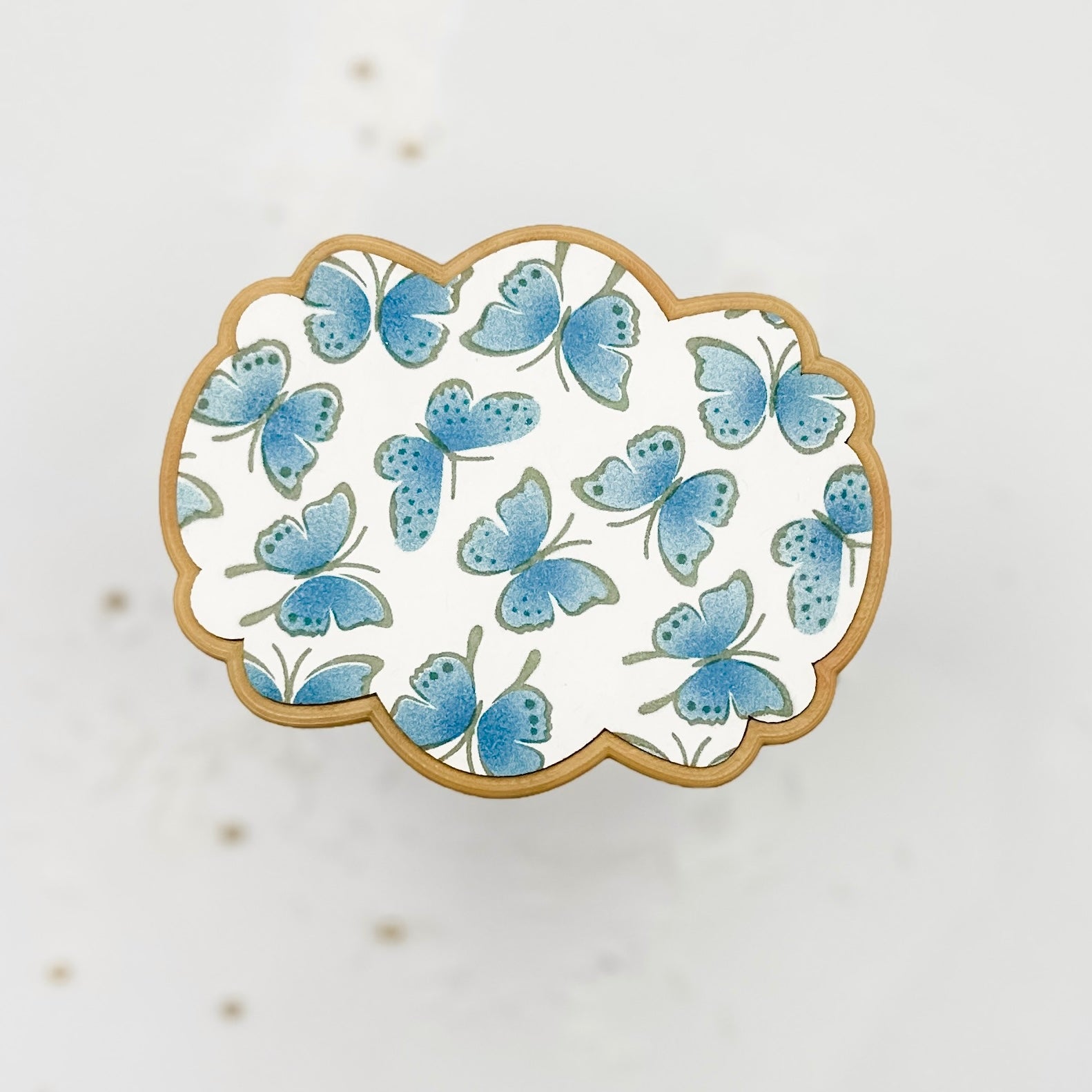 5.5 x 5.5 Stencil Butterflies 2 Part Stencil