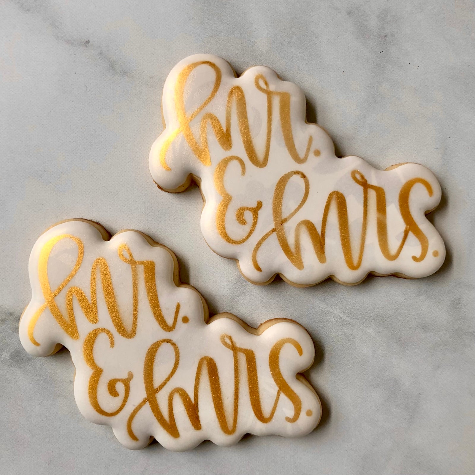 Cookie Cutters Mr. & Mrs. Hand Lettered (Style 2)