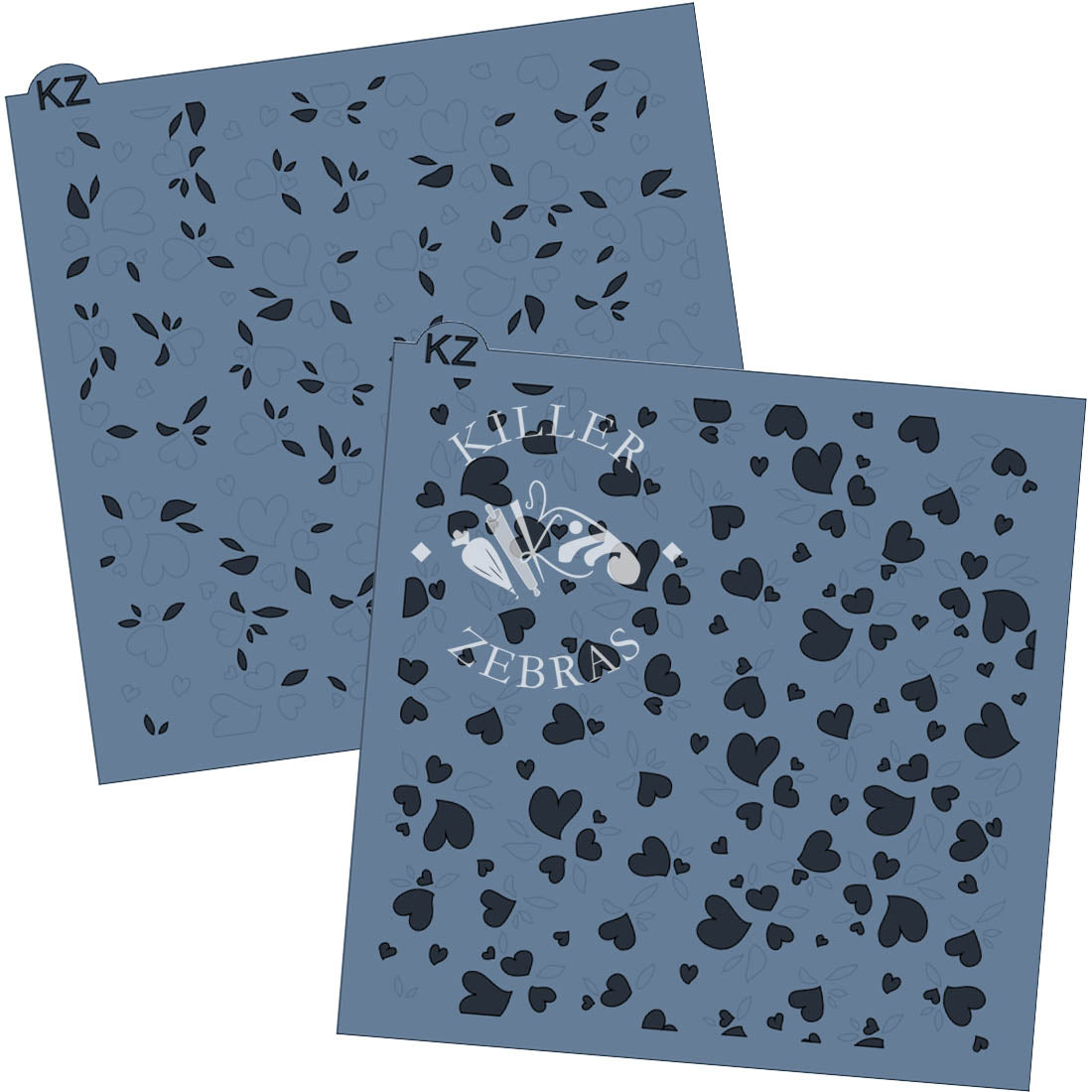 5.5 x 5.5 Stencil Heart of a Rose – Layered Cookie Stencil