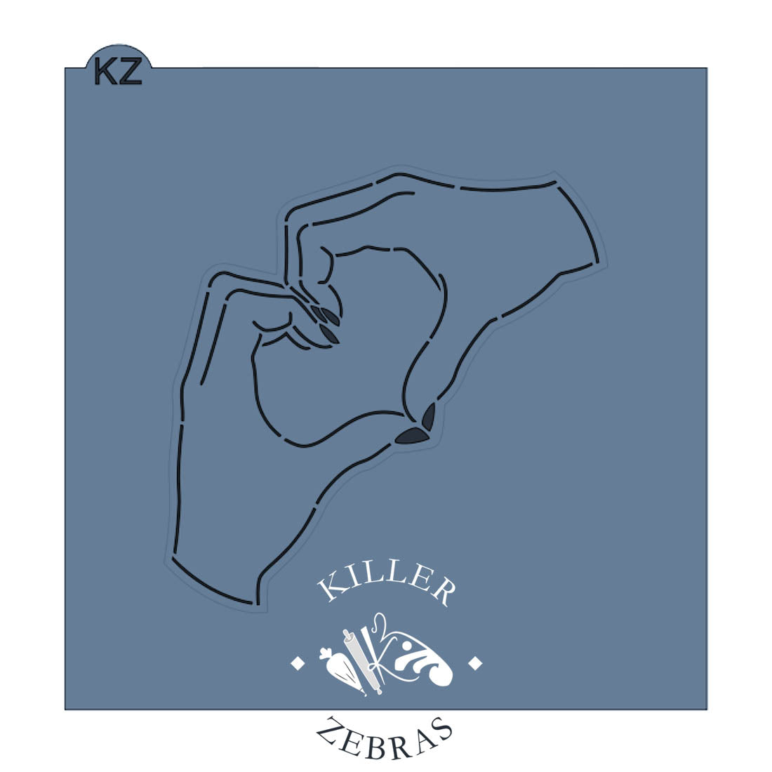 Cookie Cutters Heart Hands – Cookie Cutter & Stencil Set