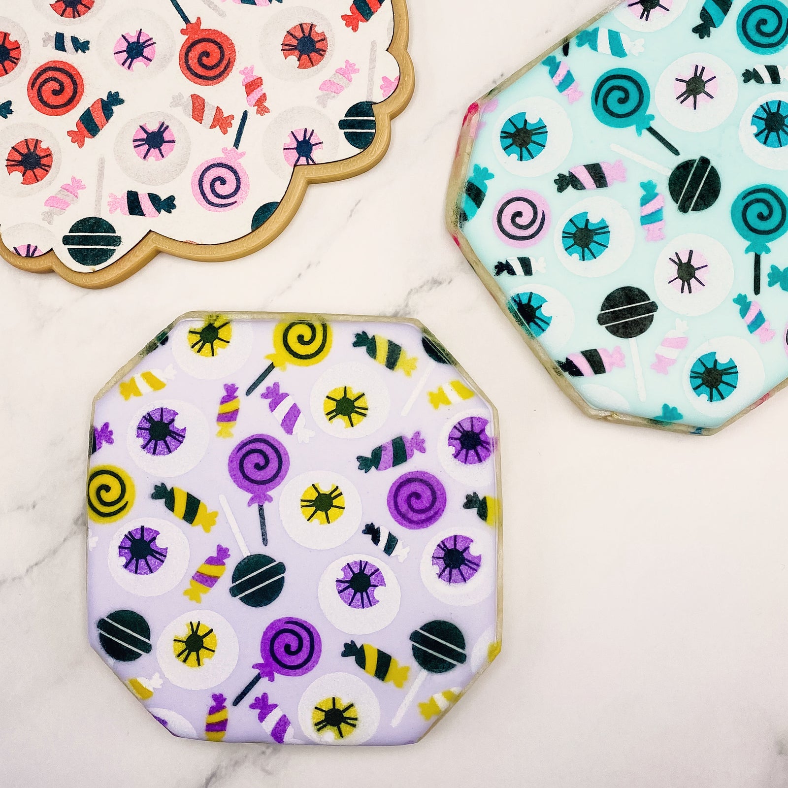 5.5 x 5.5 Stencil Eye Candy 4 Part Stencil