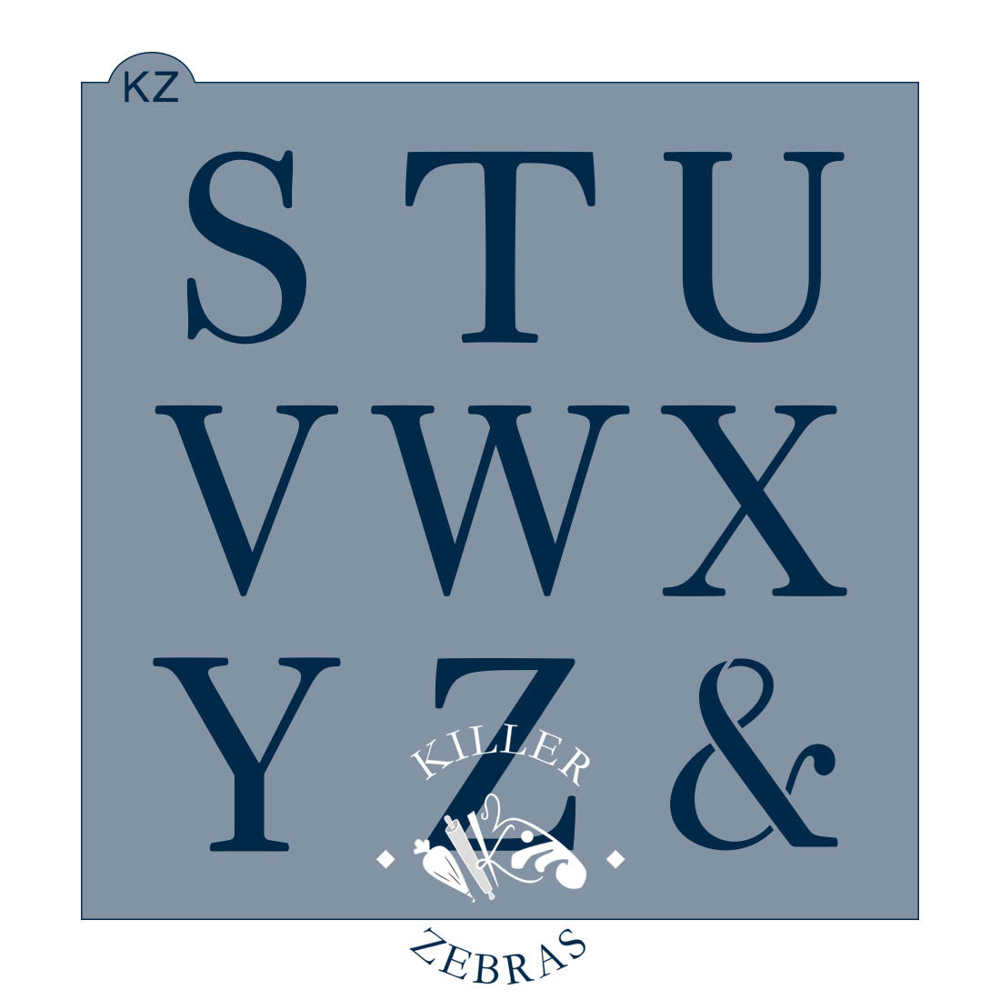 5.5 x 5.5 Stencil Alphabet Stencil Set – Cookie Stencil