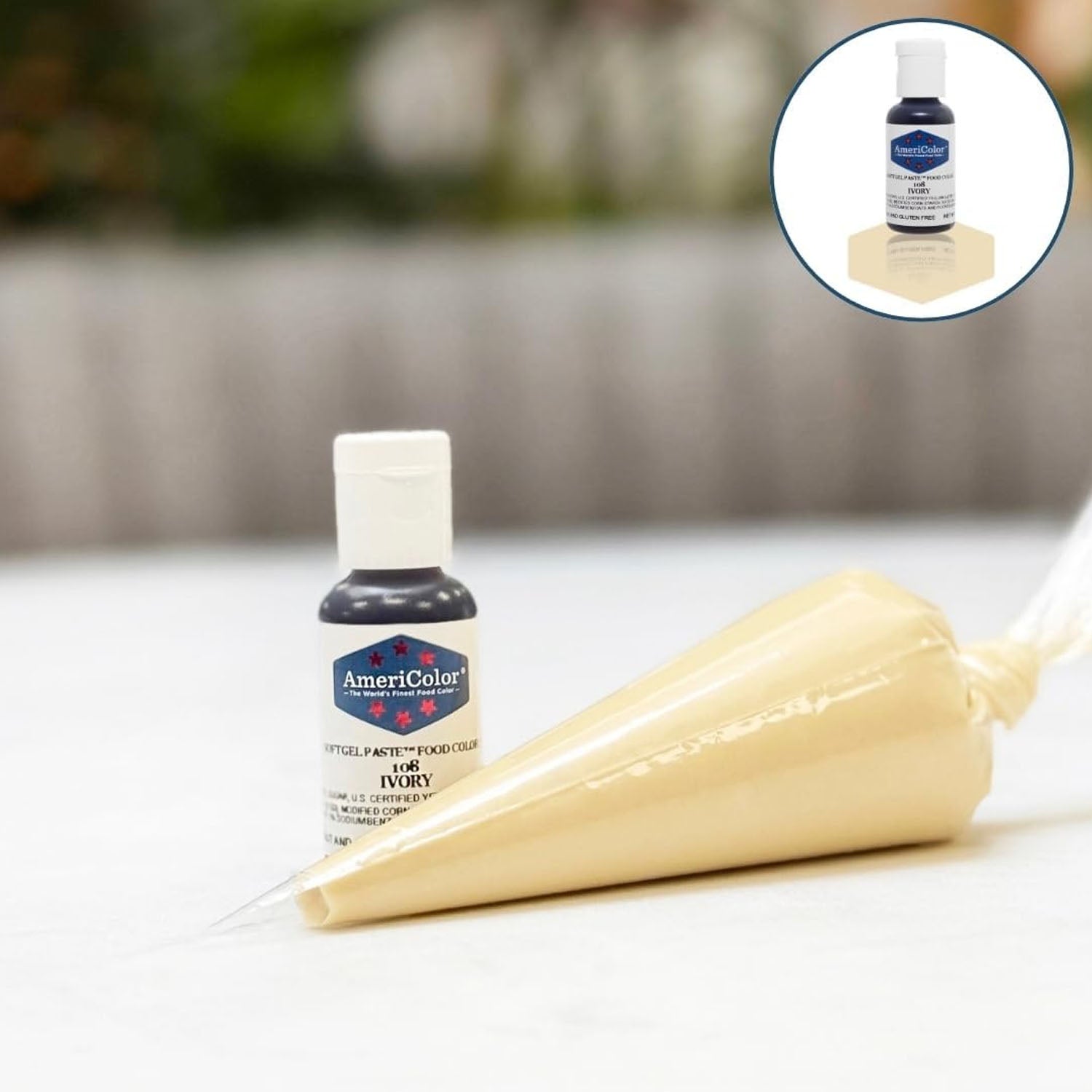 Soft Gel Paste AmeriColor Soft Gel Paste - IVORY - Food Coloring