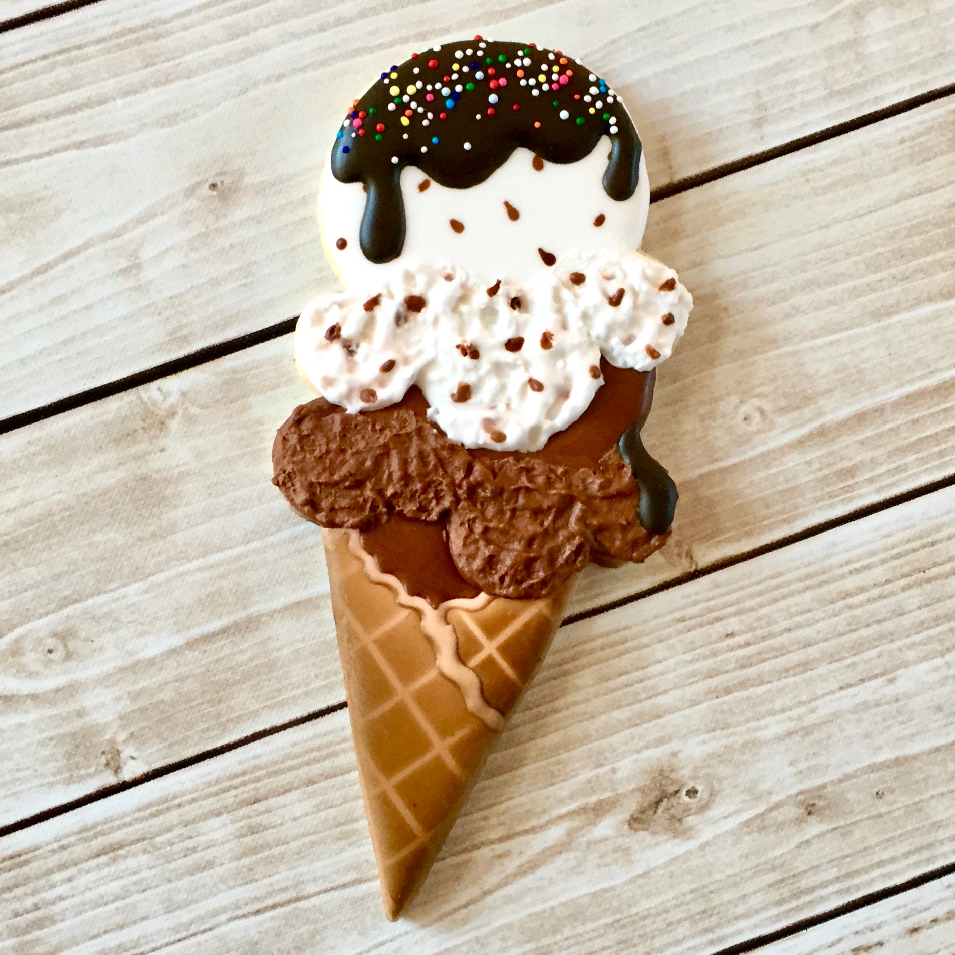 Double Scoop Ice Cream Cone Cutter/Stencil