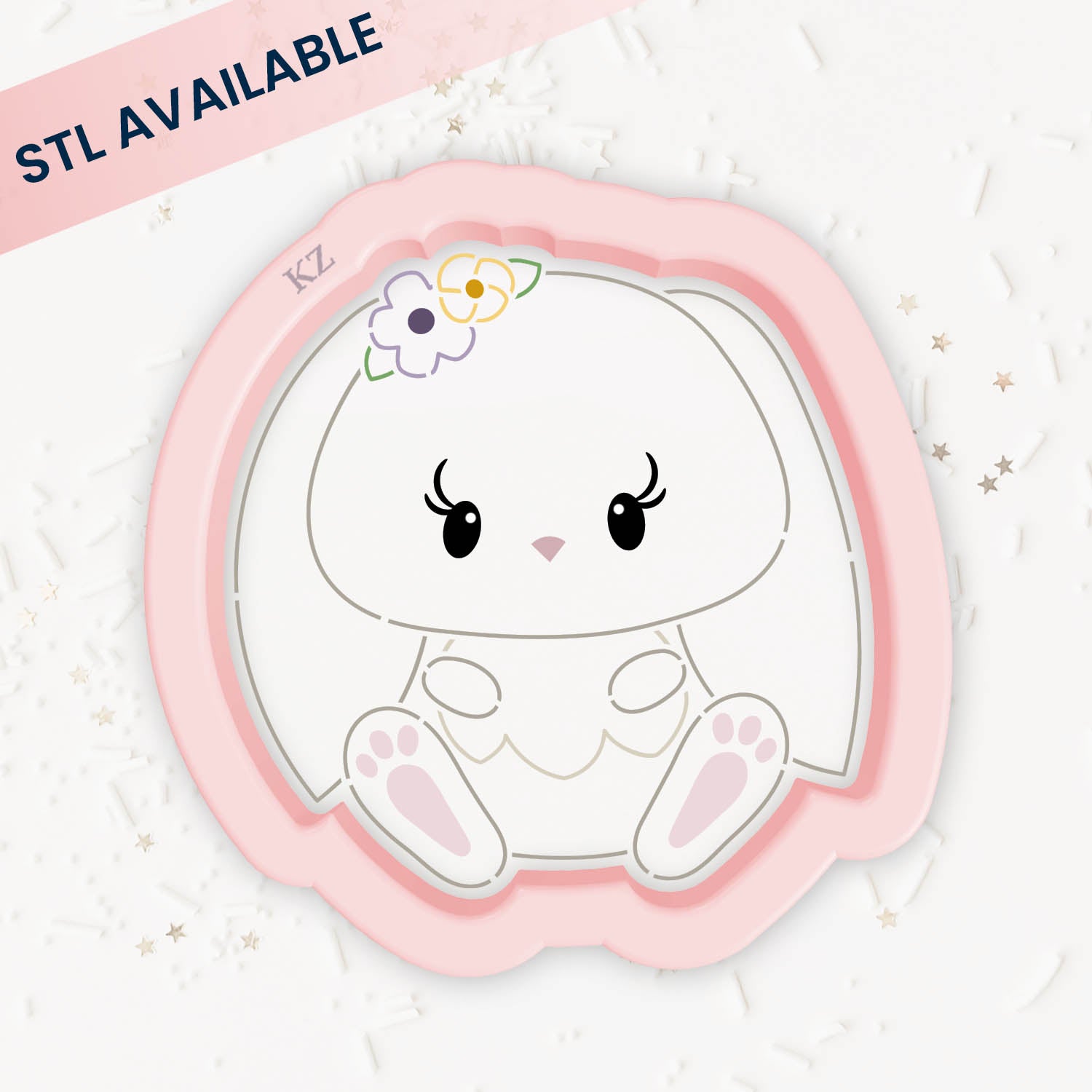 Cookie Cutters Baby Bunny – Cookie Cutter & Stencil Set