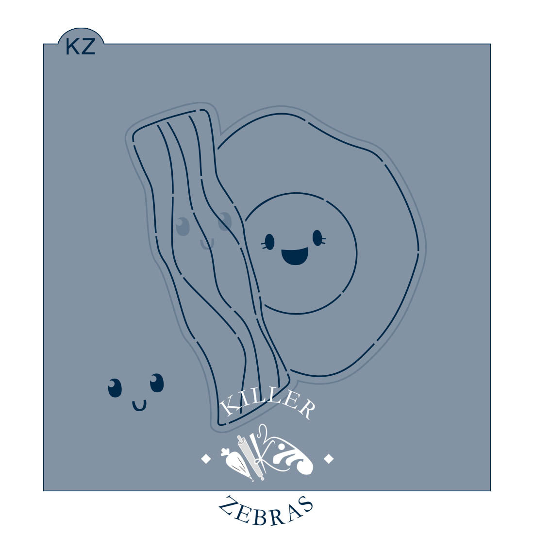 Cookie Cutters Bacon & Eggs – Cookie Cutter & Stencil Set