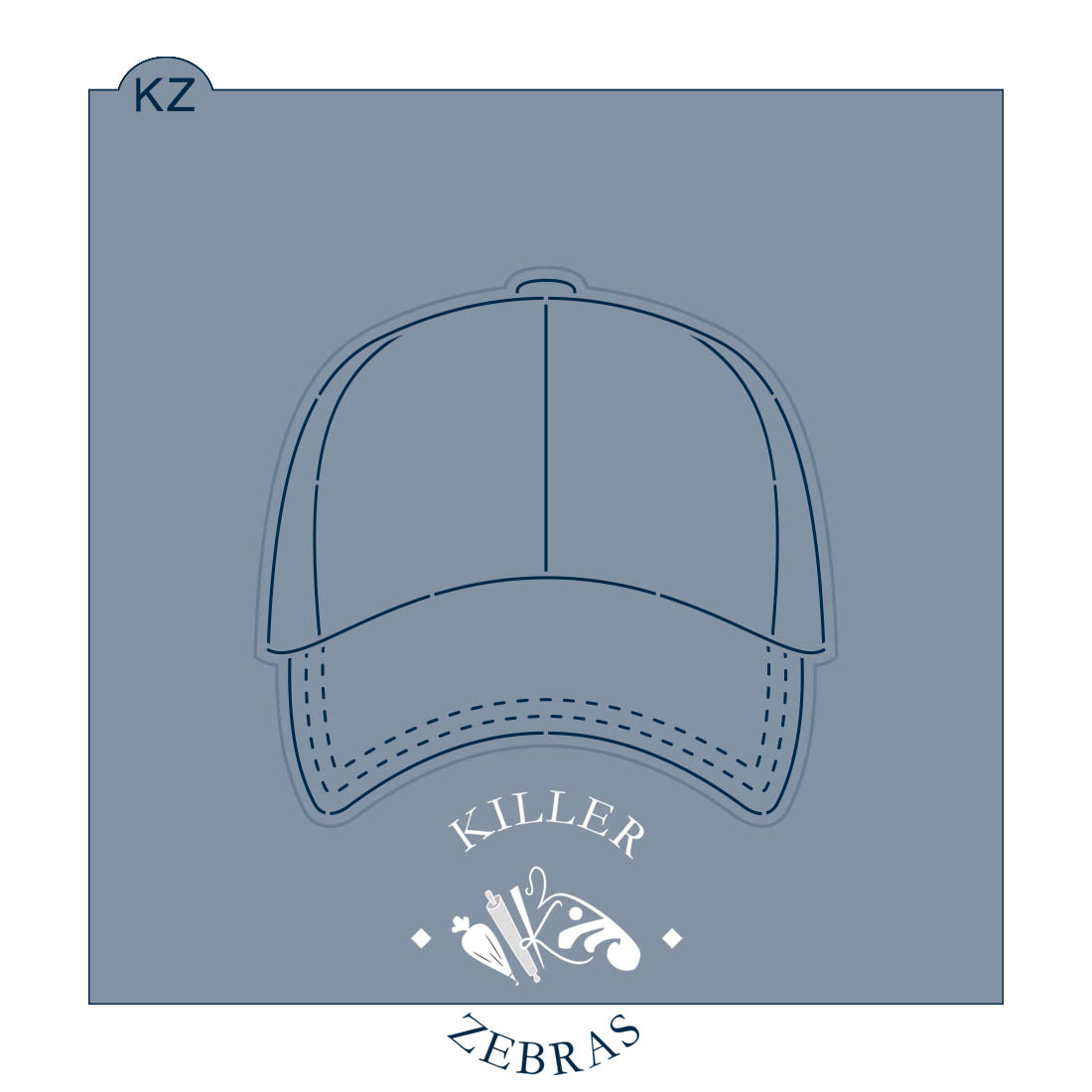 Cookie Cutters Baseball Hat Front – Cookie Cutter & Stencil Set