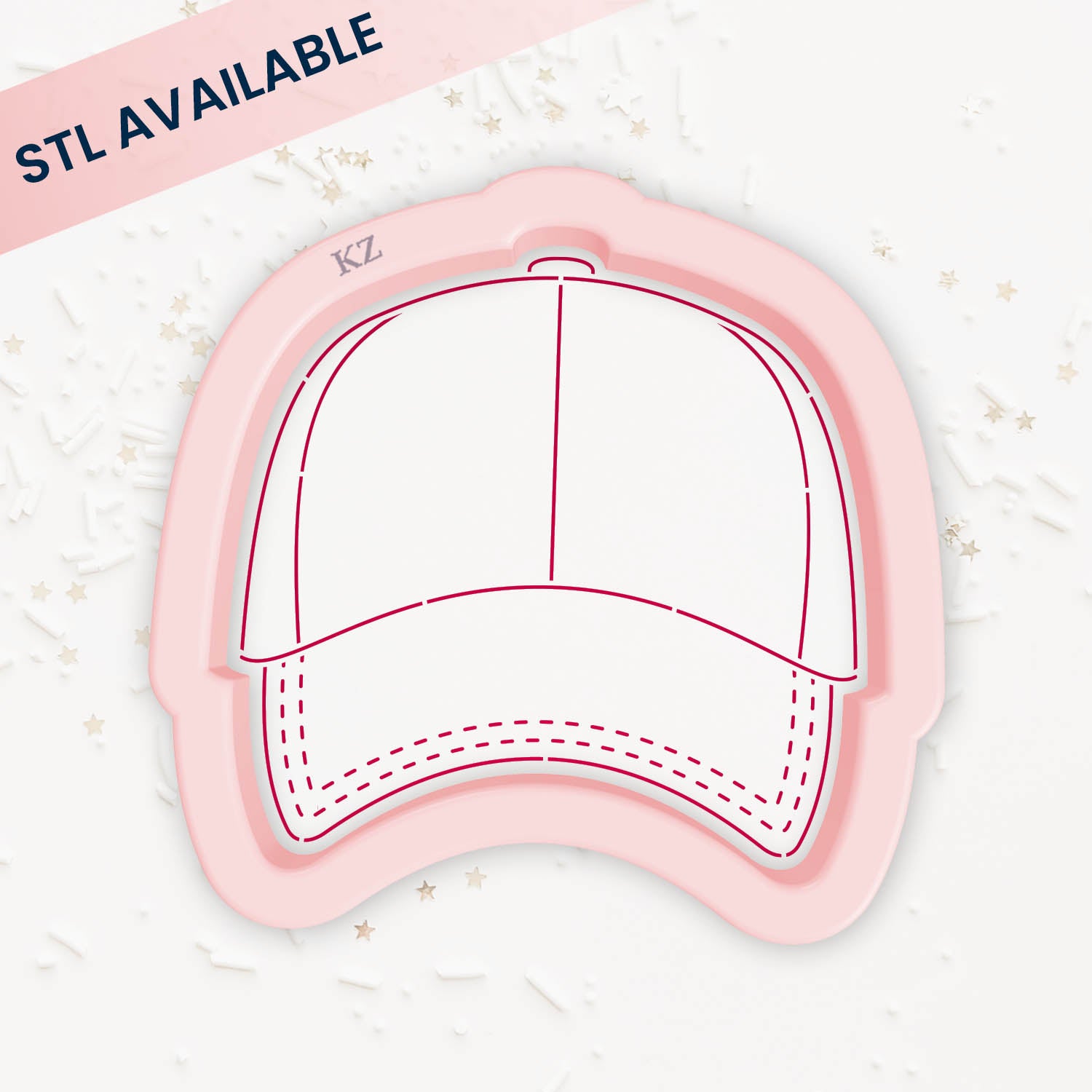 Cookie Cutters Baseball Hat Front – Cookie Cutter & Stencil Set