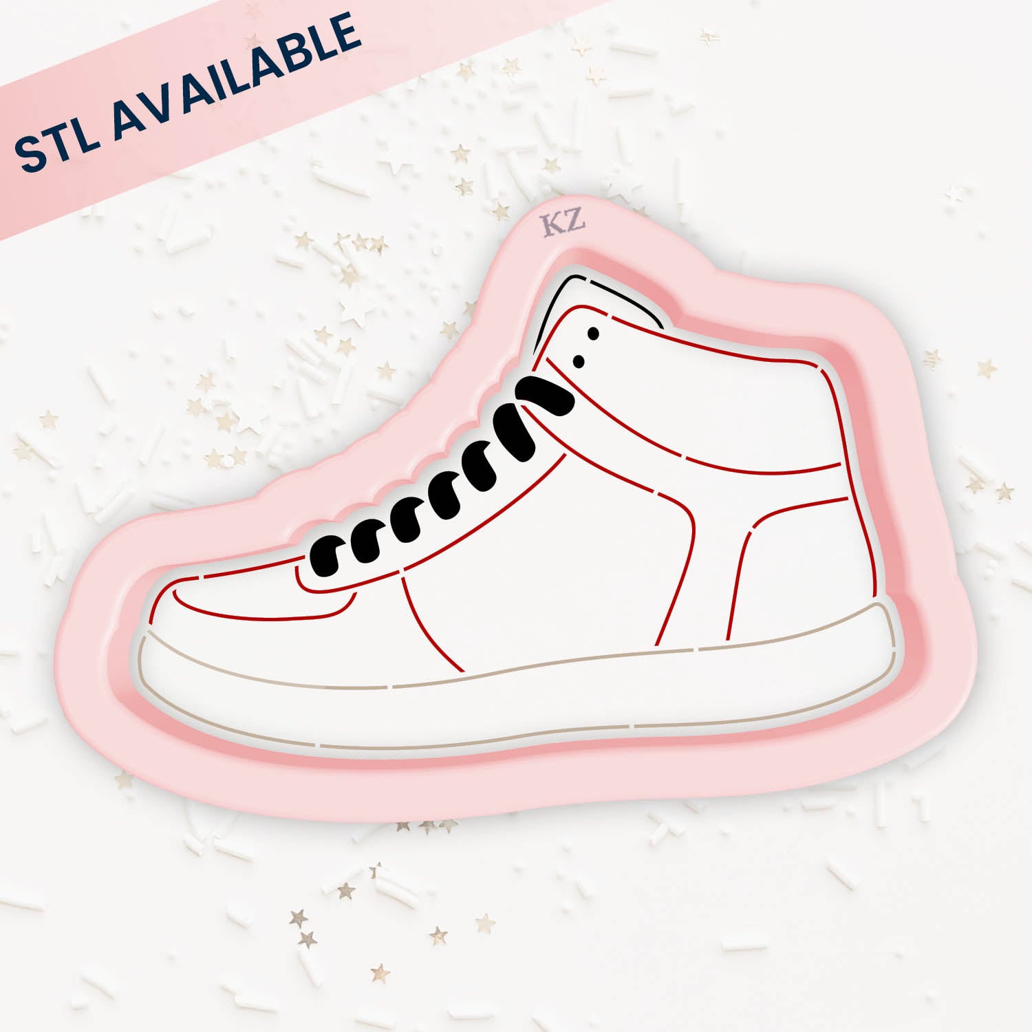 Cookie Cutters Basketball Shoe – Cookie Cutter & Stencil Set