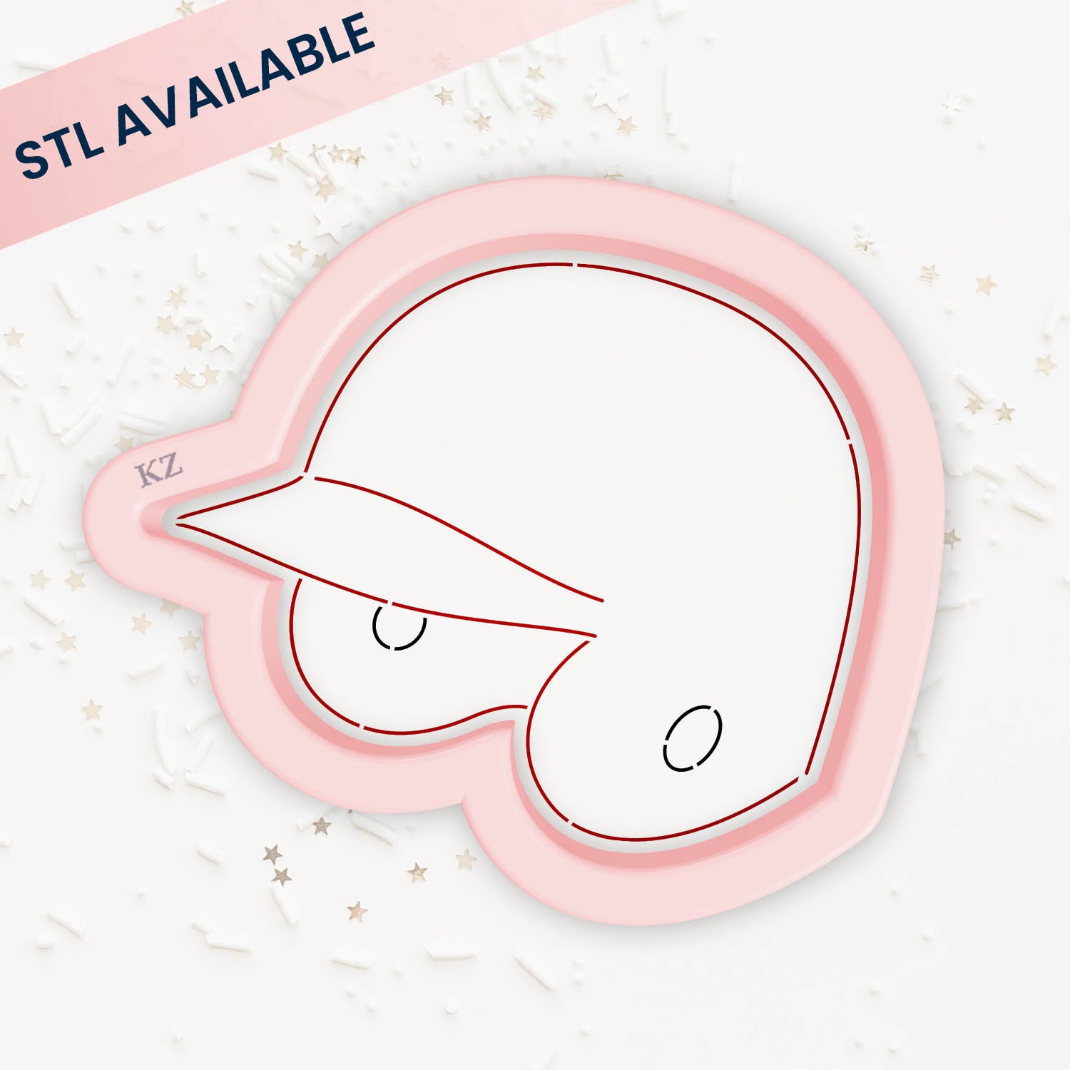 Cookie Cutters Batting Helmet – Cookie Cutter & Stencil Set