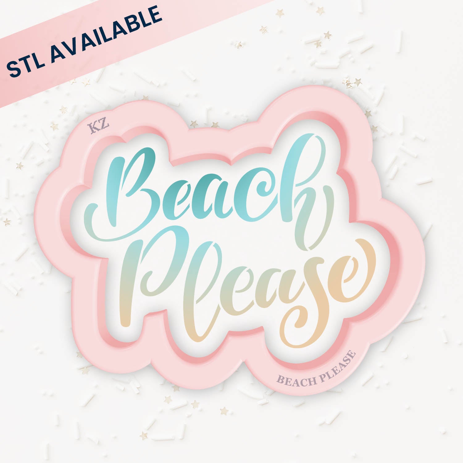 Cookie Cutters Beach Please – Cookie Cutter & Stencil Set