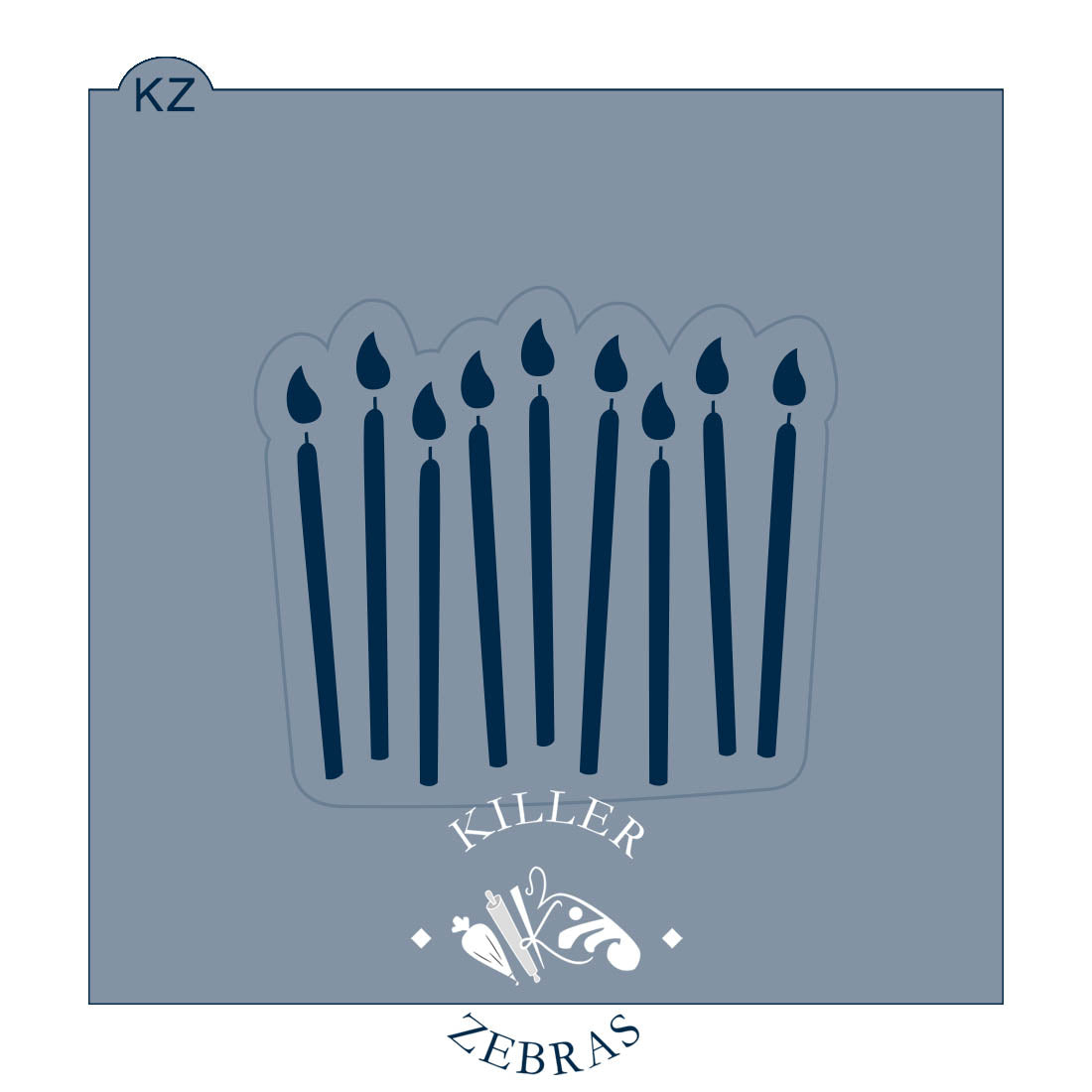 Cookie Cutters Birthday Candles Cutter/Stencil