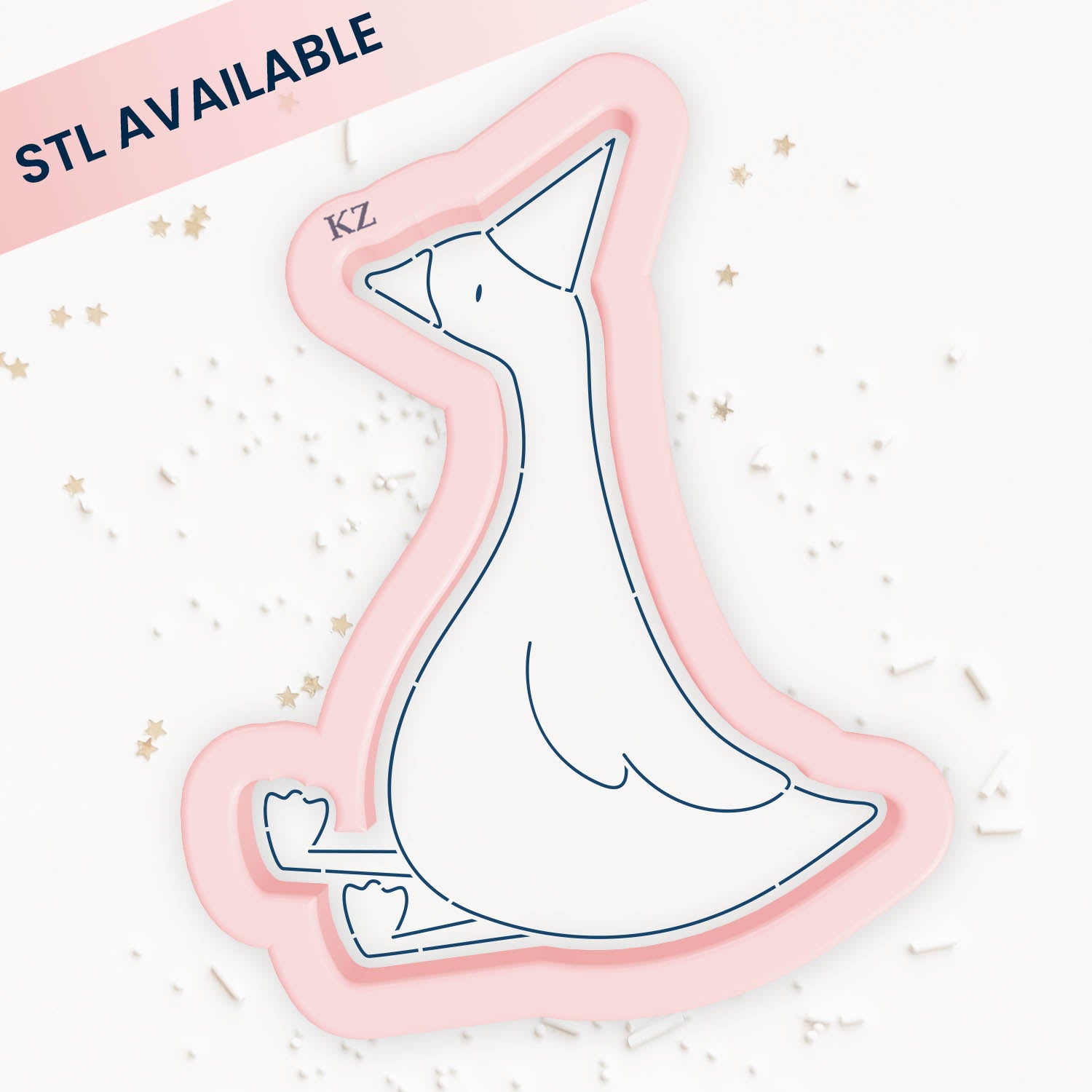 Cookie Cutters Birthday Goose Cutter/Stencil