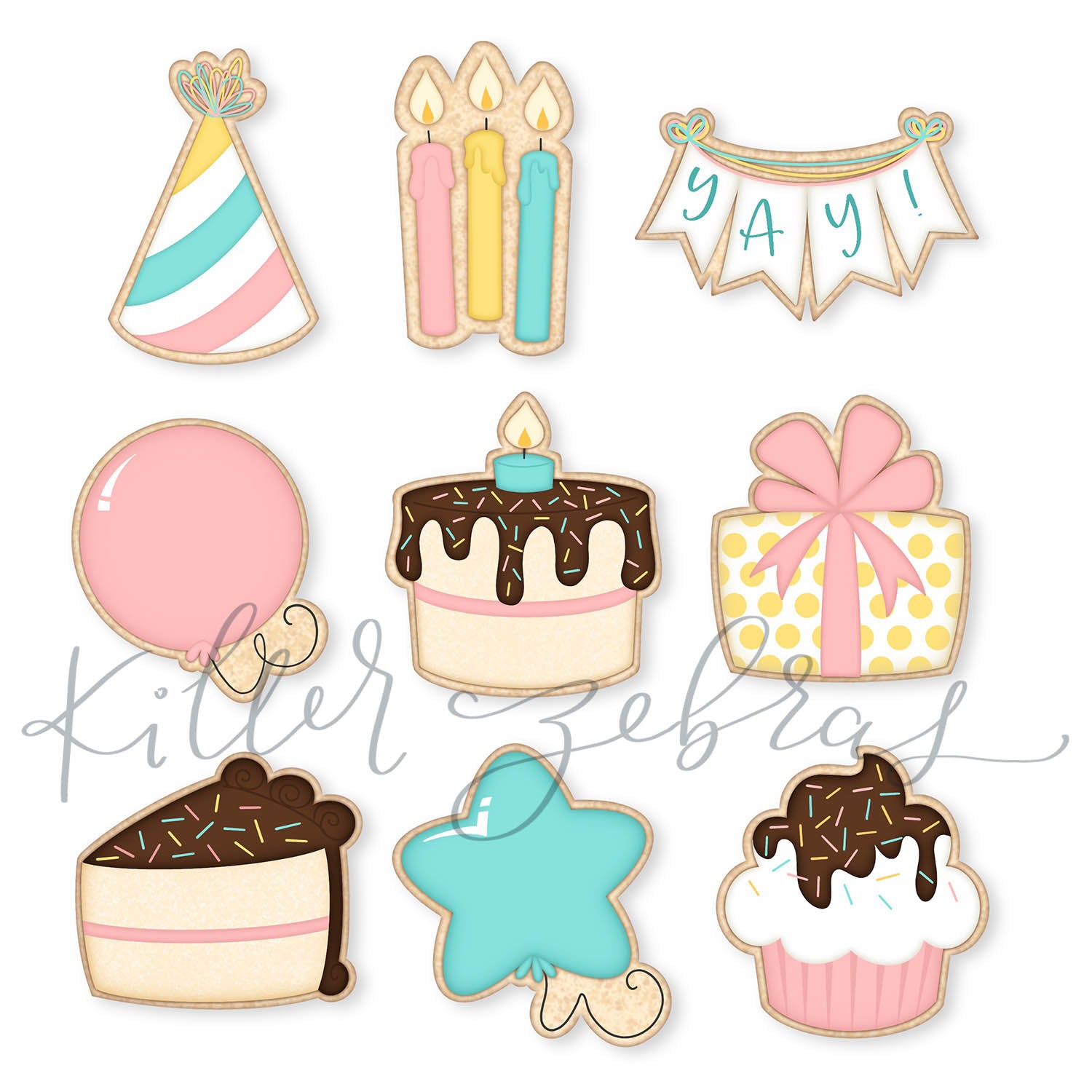 Cookie Cutters Birthday Cake Mini Cutter