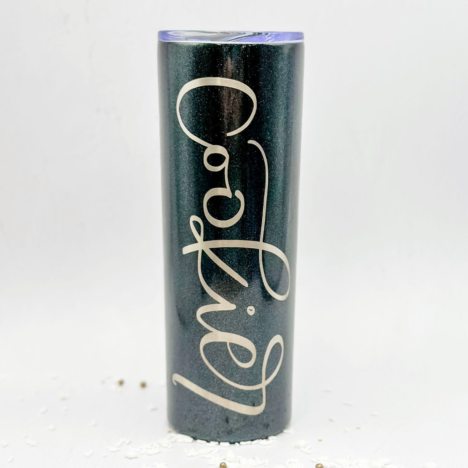 Tumbler Black Glitter Stainless Steel 20 oz. Tumbler