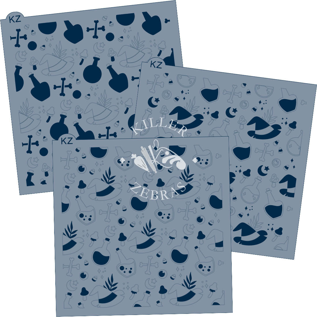 5.5 x 5.5 Stencil Black Magic 3 Part Stencil