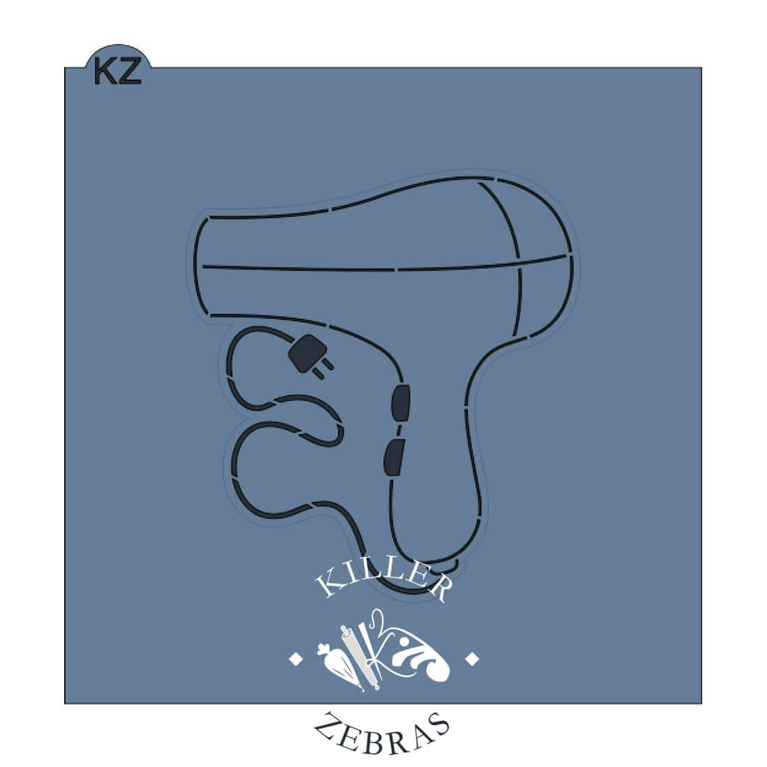 Cookie Cutters Hair Dryer with Cord Cutter/Stencil