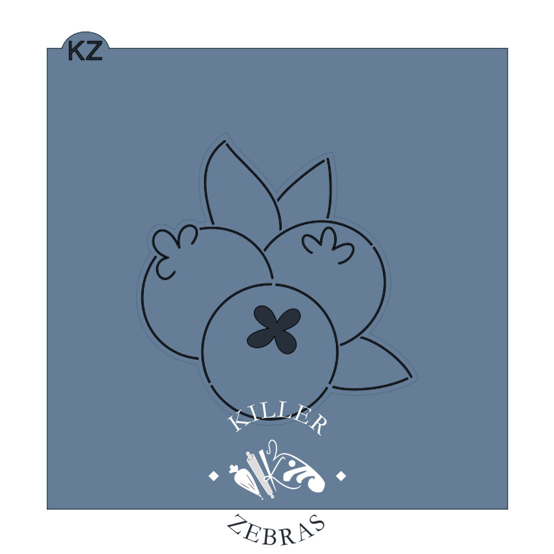 Cookie Cutters Blueberry Bunch – Cookie Cutter & Stencil Set