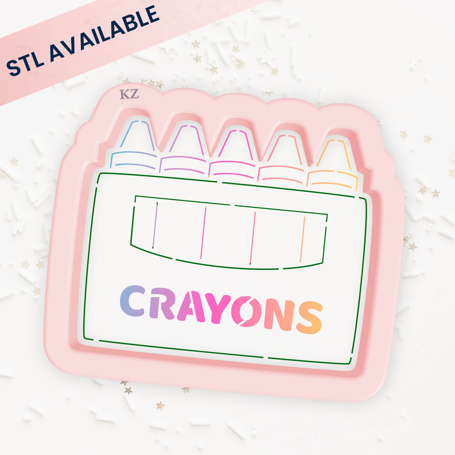 Cookie Cutters Box of Crayons Cutter/Stencil