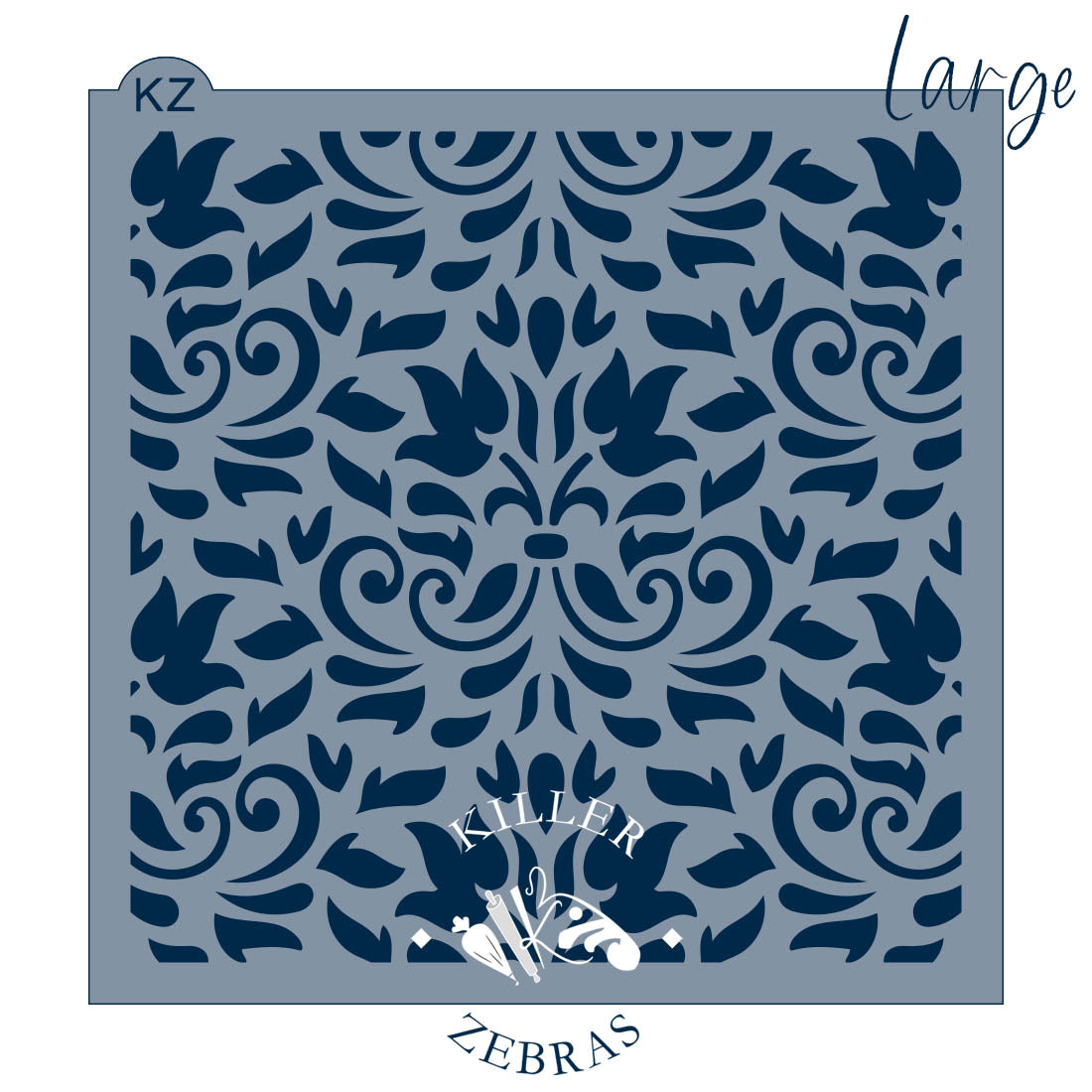 5.5 x 5.5 Stencil Brocade – Cookie Stencil