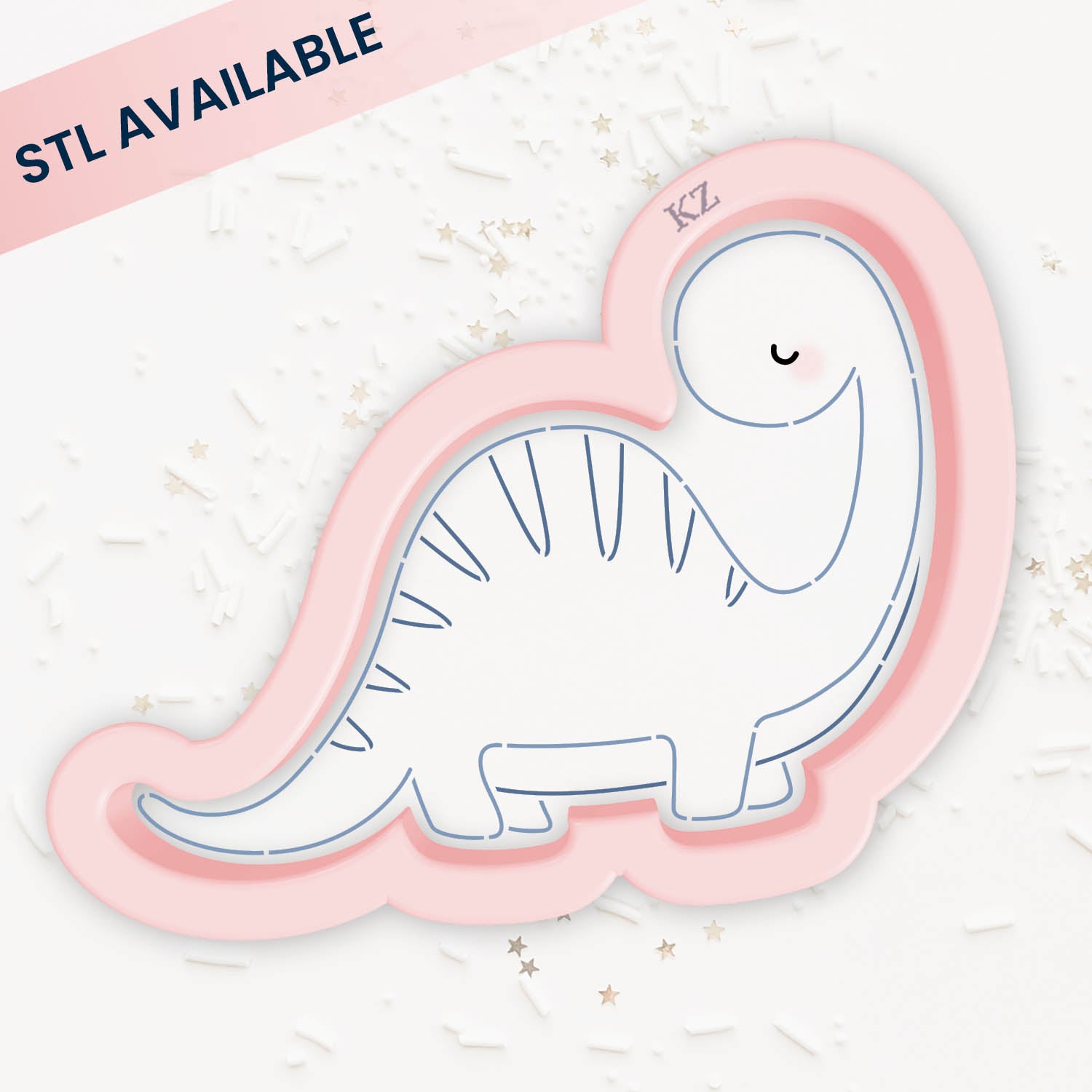 Cookie Cutters Brontosaurus – Cookie Cutter & Stencil Set