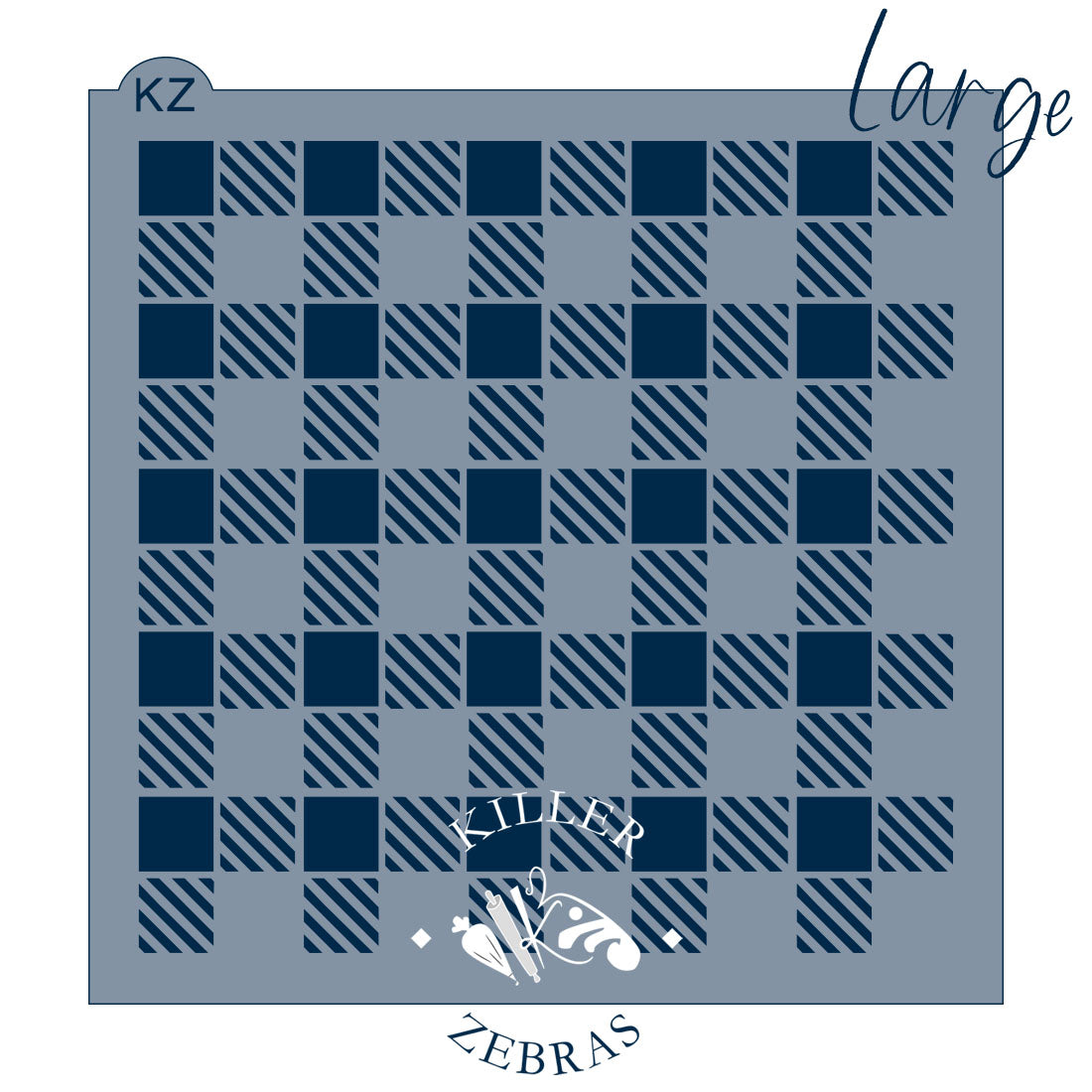 5.5 x 5.5 Stencil Buffalo Plaid Stencil Large