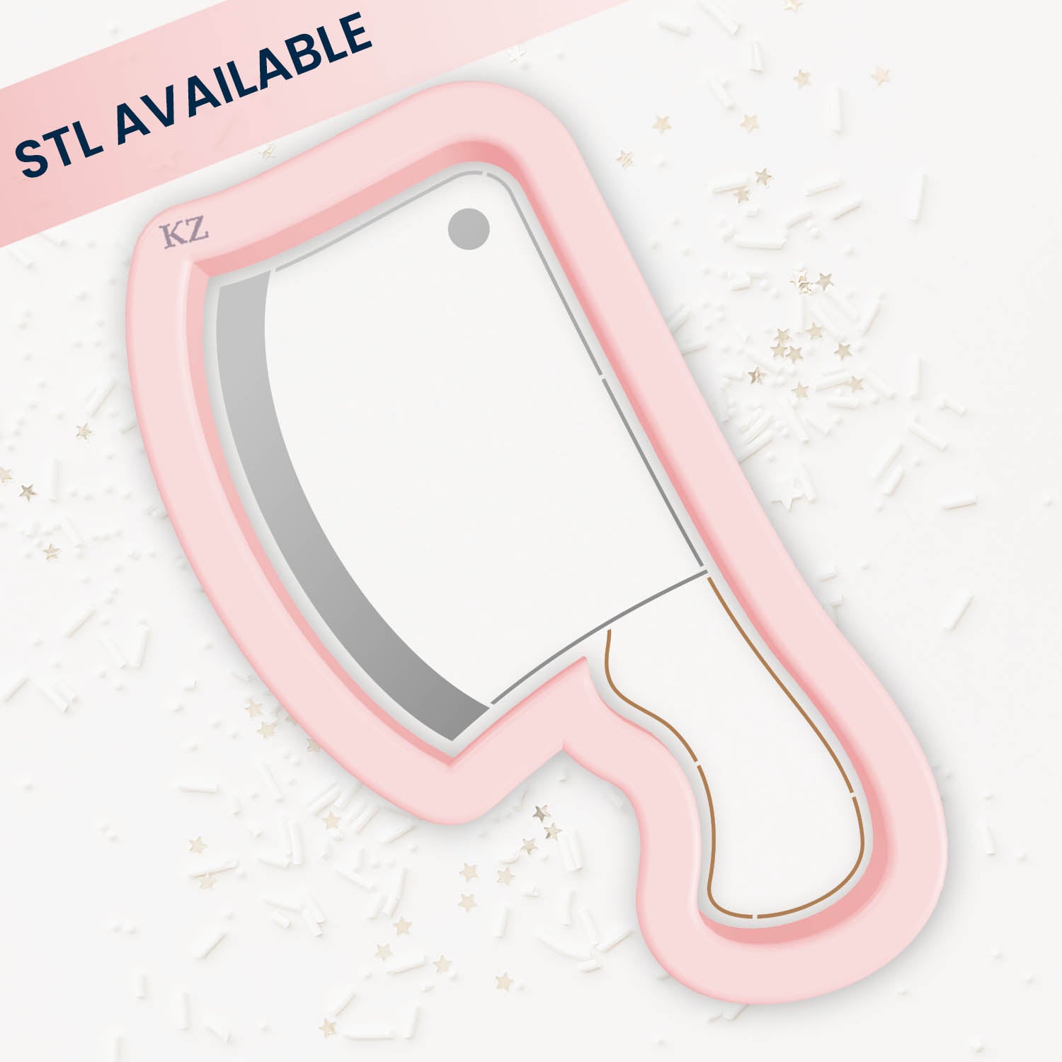 Butcher Knife – Cookie Cutter & Stencil Set