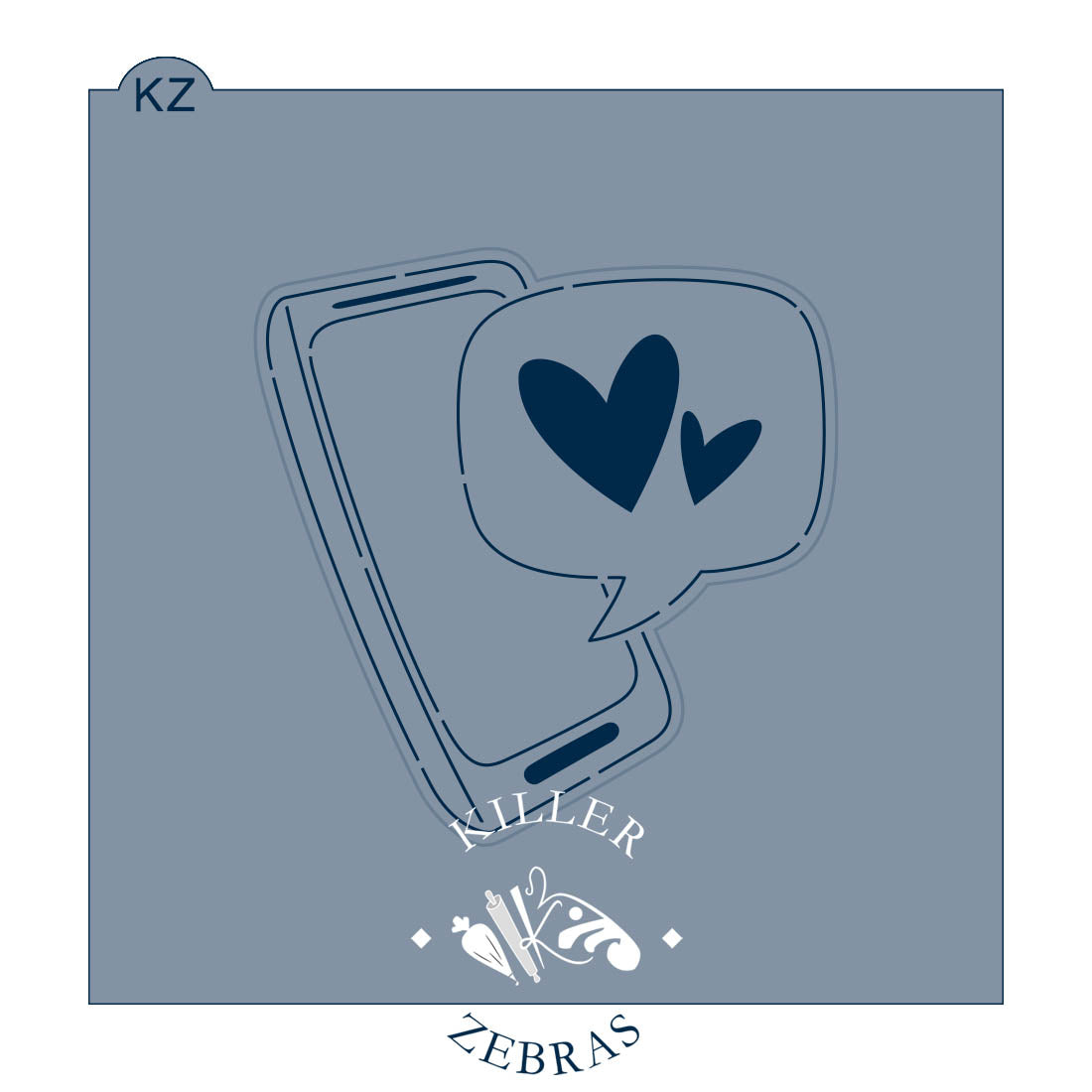 Cookie Cutters Cellphone Message Cutter/Stencil