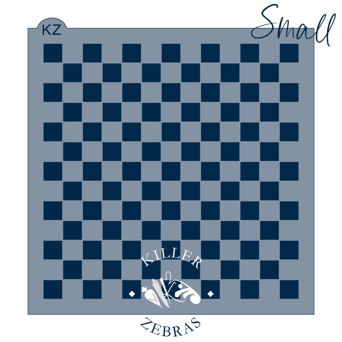 5.5 x 5.5 Stencil Checkerboard Stencil Small