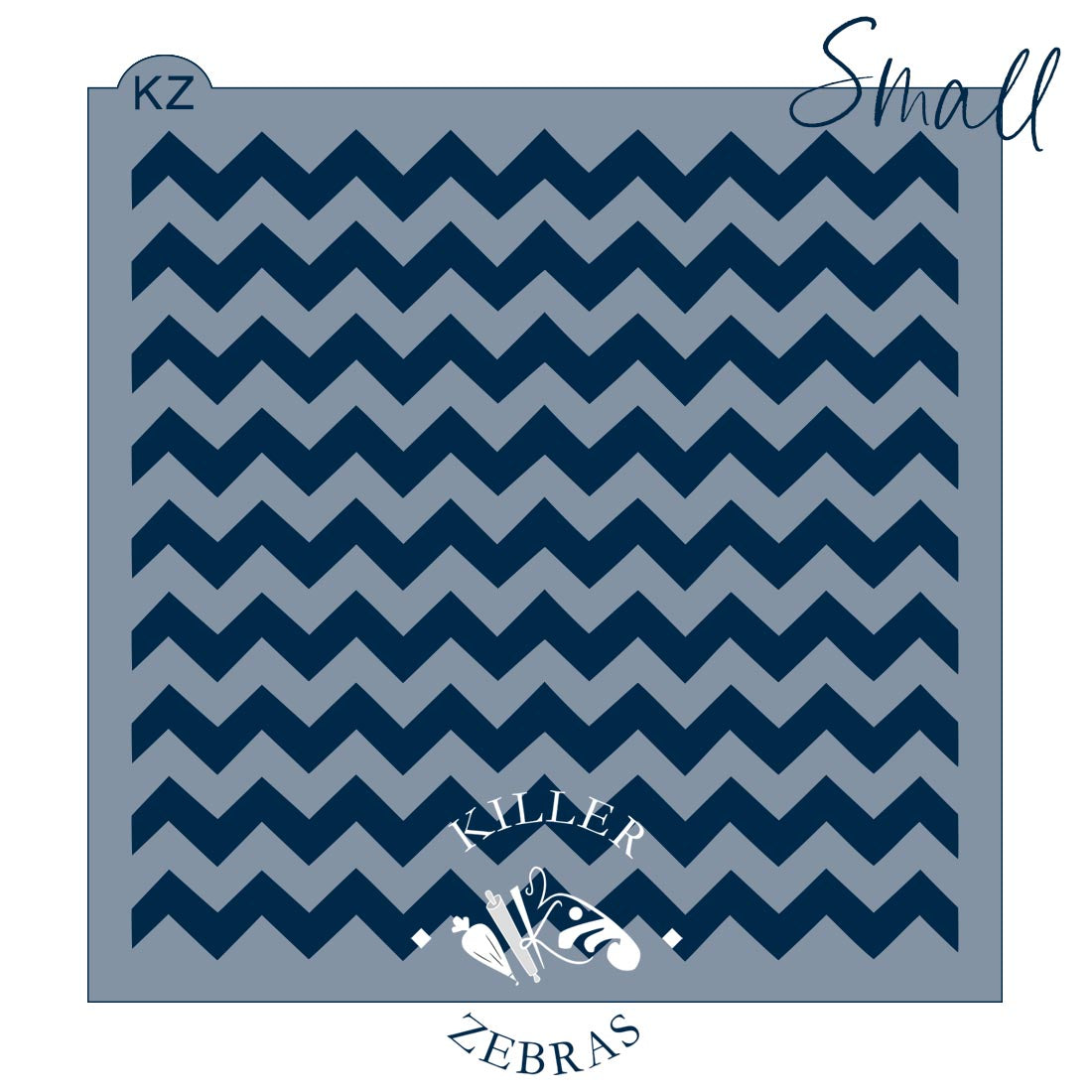 5.5 x 5.5 Stencil Chevrons Stencil Small