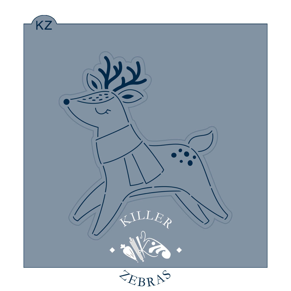 Cookie Cutters Christmas Reindeer Cutter/Stencil Set of 2