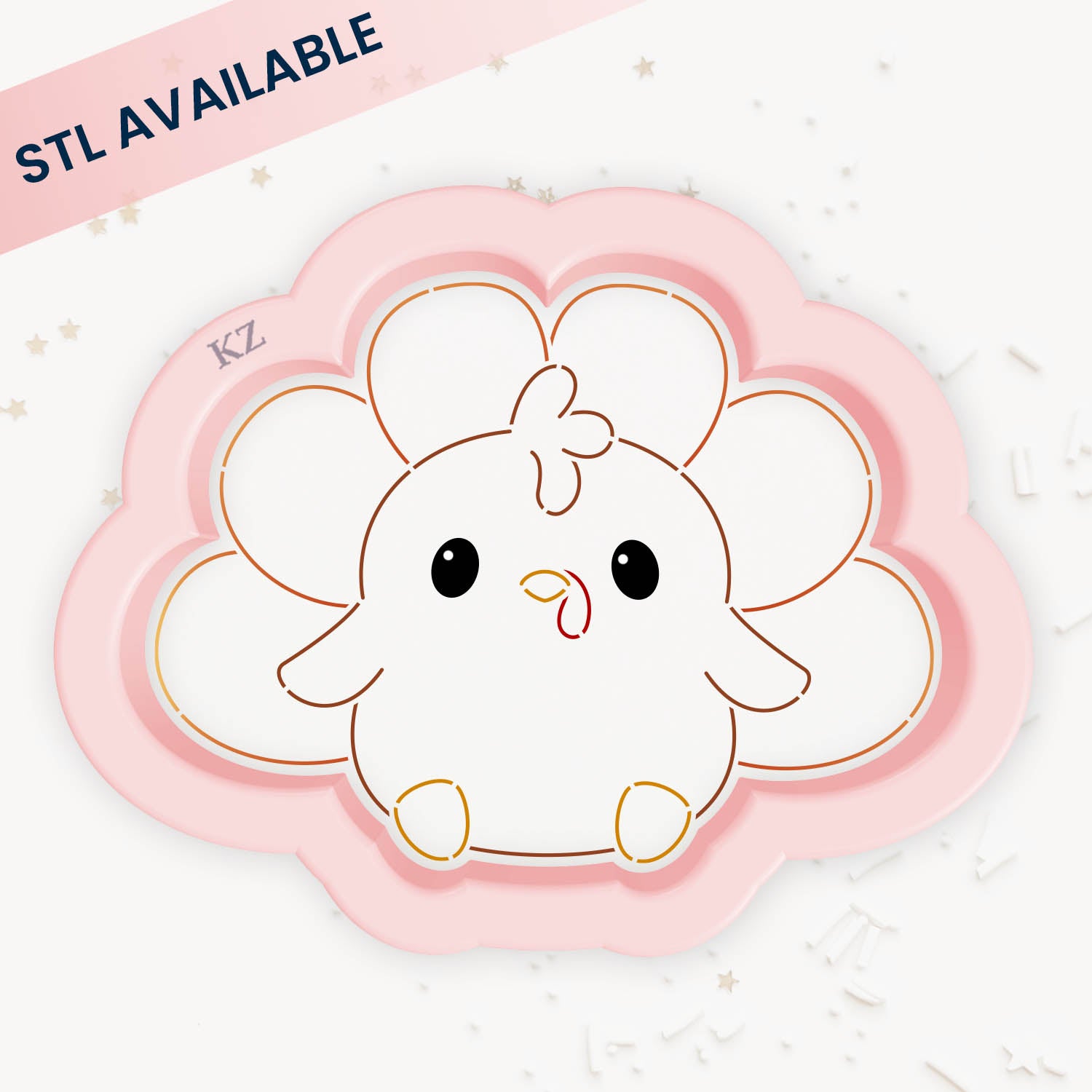 Cookie Cutters Chubby Turkey Cutter/Stencil