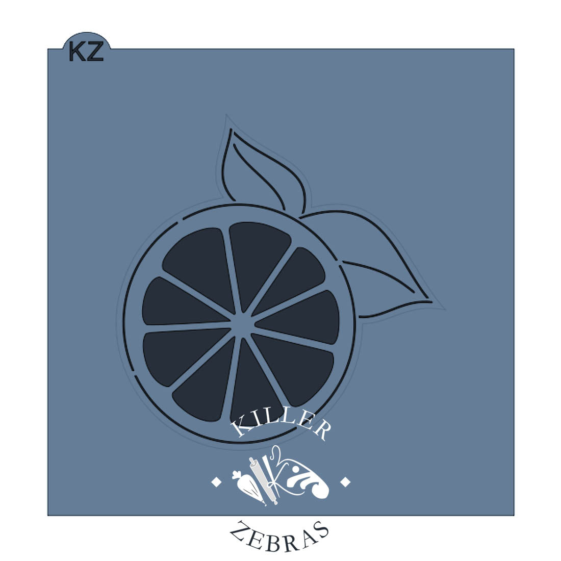 Cookie Cutters Citrus with Leaves – Cookie Cutter & Stencil Set