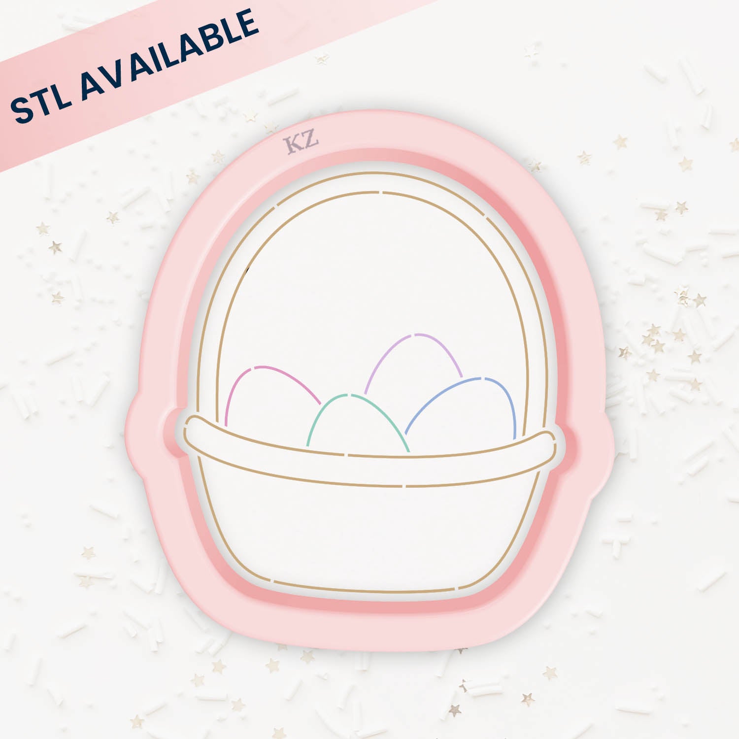 Cookie Cutters Classic Easter Basket – Cookie Cutter & Stencil Set