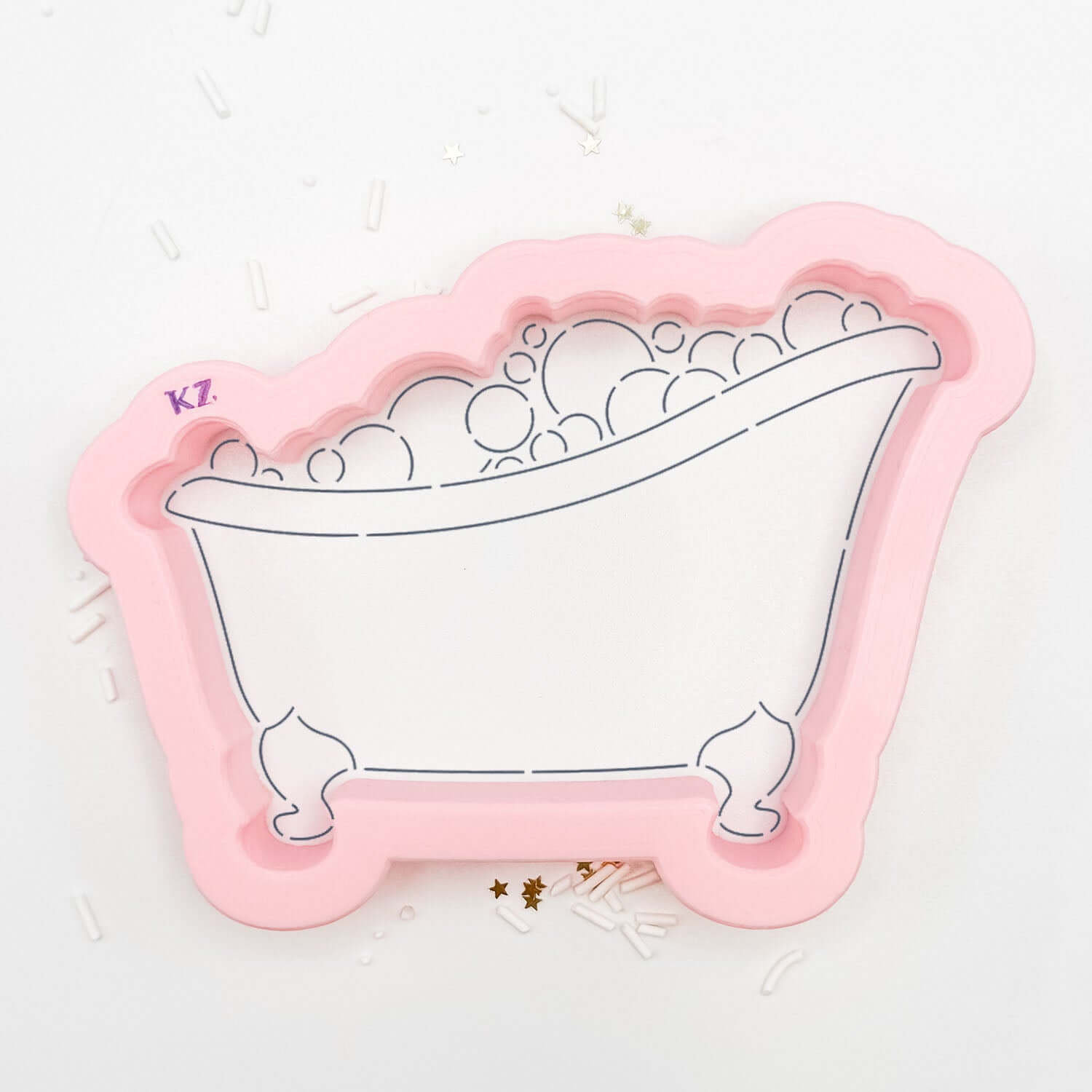 Cookie Cutters Clawfoot Tub with Bubbles – Cookie Cutter & Stencil Set