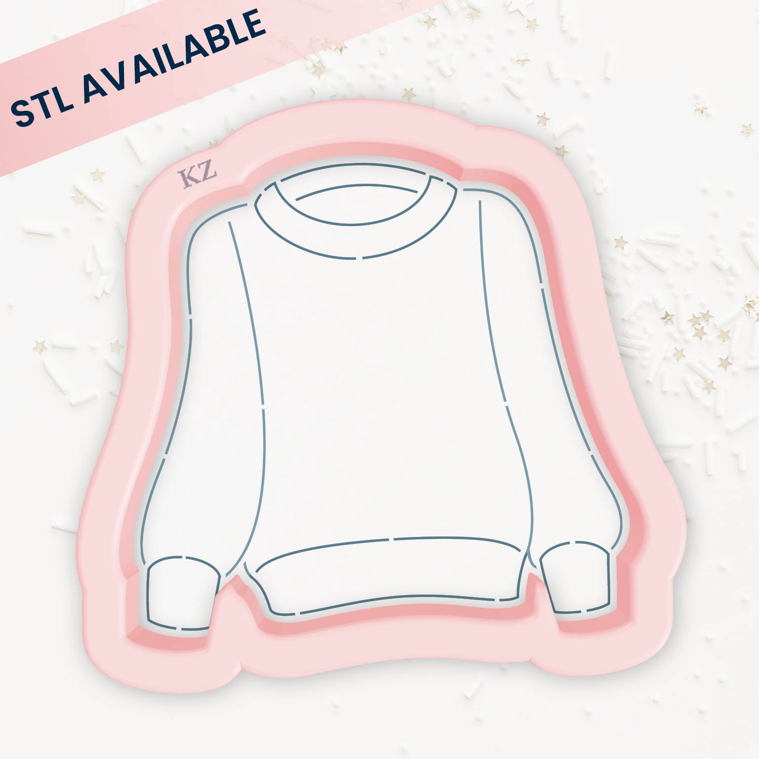 Comfy Sweater – Cookie Cutter & Stencil Set