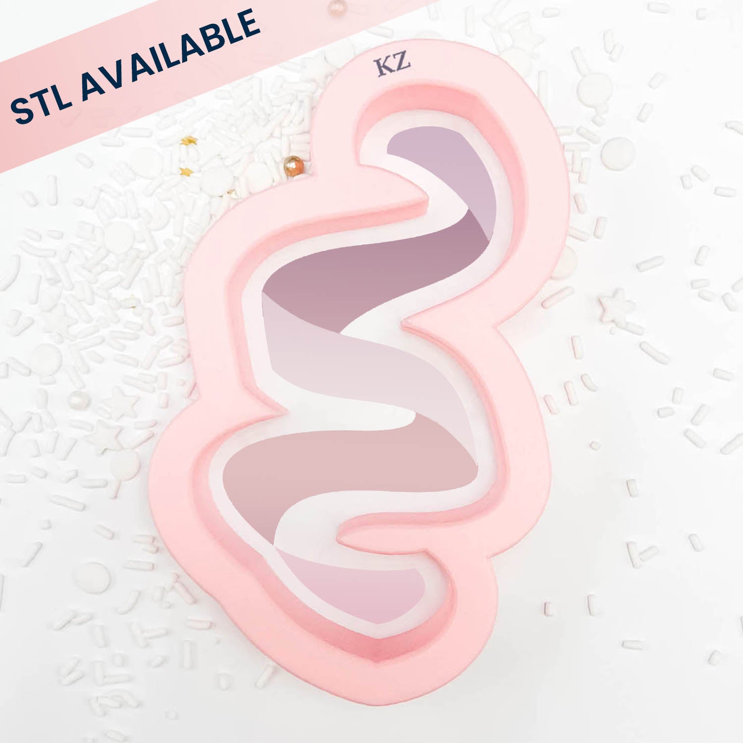 Cookie Cutters Confetti Ribbon Cutter/Stencil