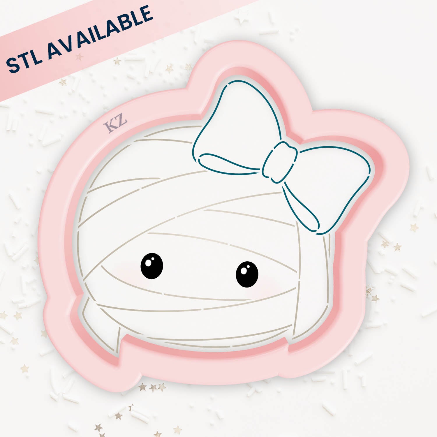 Coquette Mummy – Cookie Cutter & Stencil Set