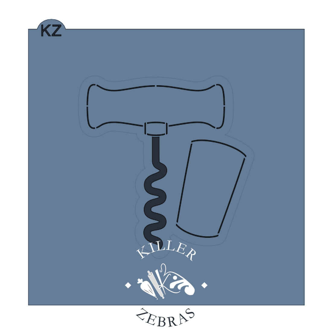 Cookie Cutters Corkscrew – Cookie Cutter & Stencil Set