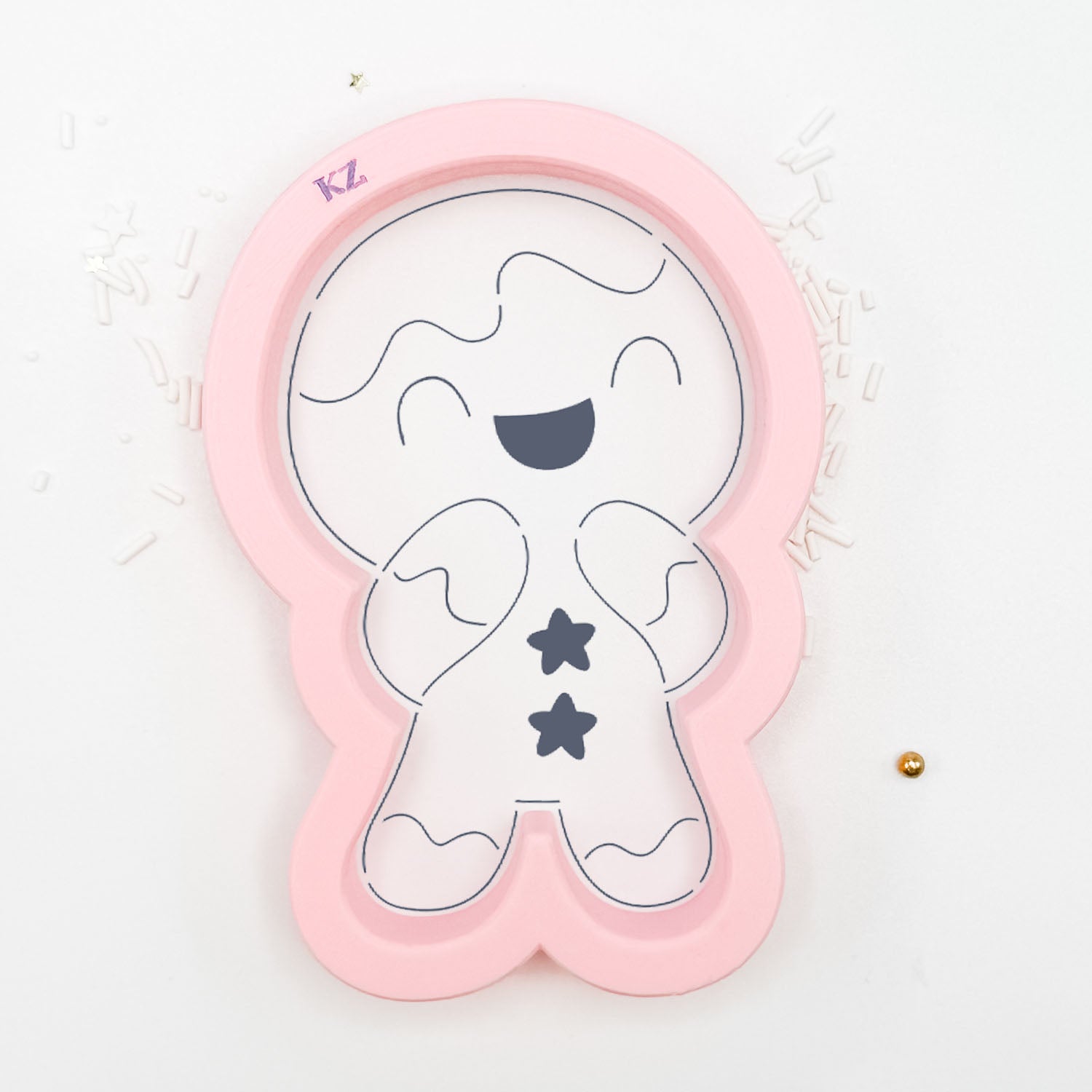 Cookie Cutters Cute Gingerbread Man (Style 2) Cutter/Stencil