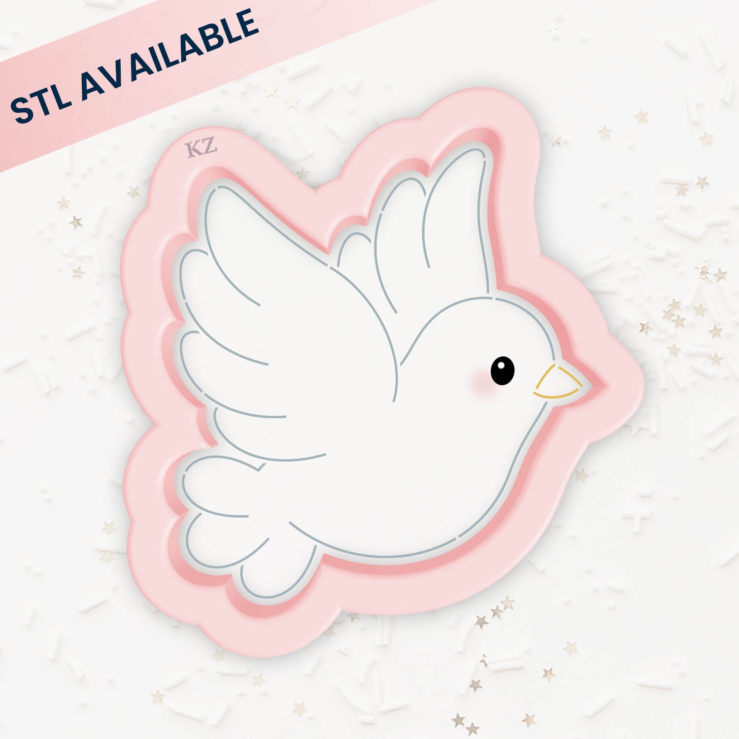 Cookie Cutters Dove – Cookie Cutter & Stencil Set