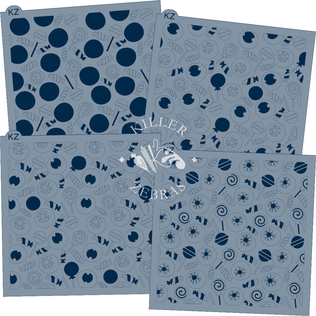 5.5 x 5.5 Stencil Eye Candy – Layered Cookie Stencil