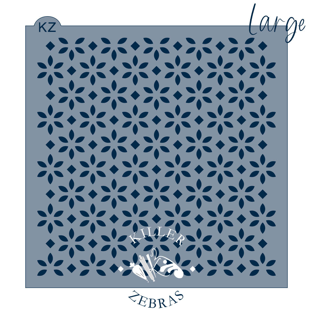 5.5 x 5.5 Stencil Eyelet Lace – Cookie Stencil