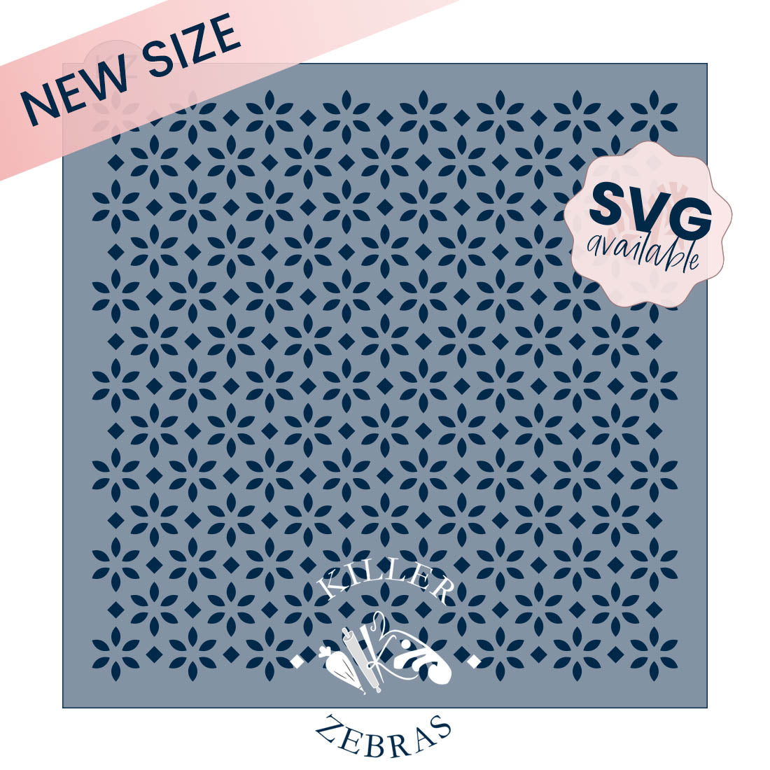 5.5 x 5.5 Stencil Eyelet Lace – Cookie Stencil