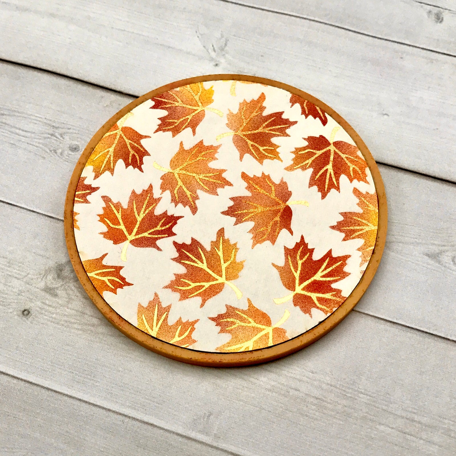 5.5 x 5.5 Stencil Maple Leaves 2 Part Stencil