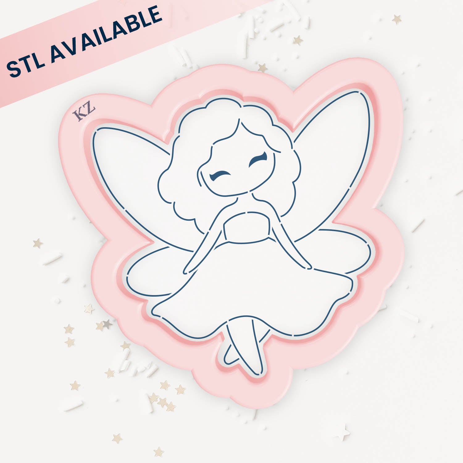 Cookie Cutters Fairy (Style 2) Cutter/Stencil
