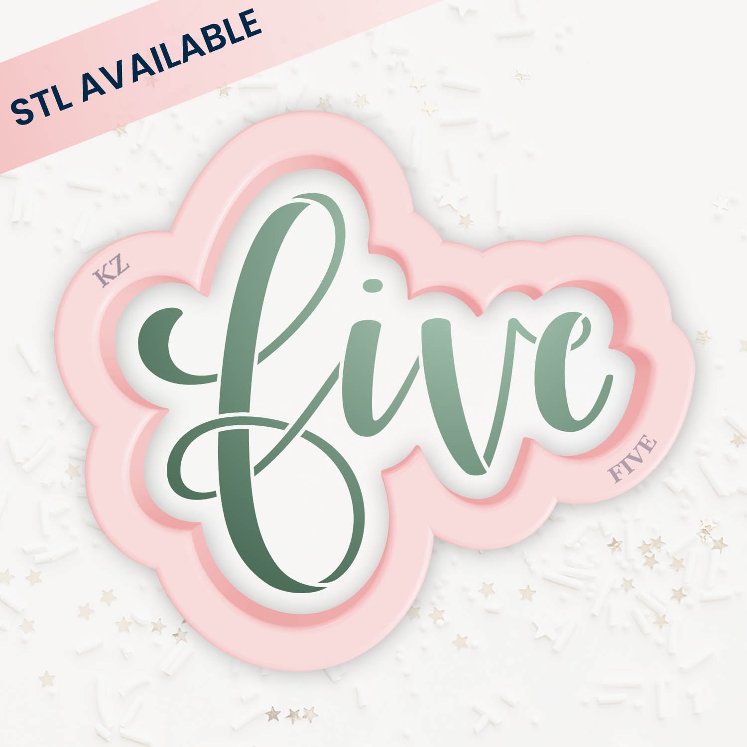 Cookie Cutters Five – Cookie Cutter & Stencil Set