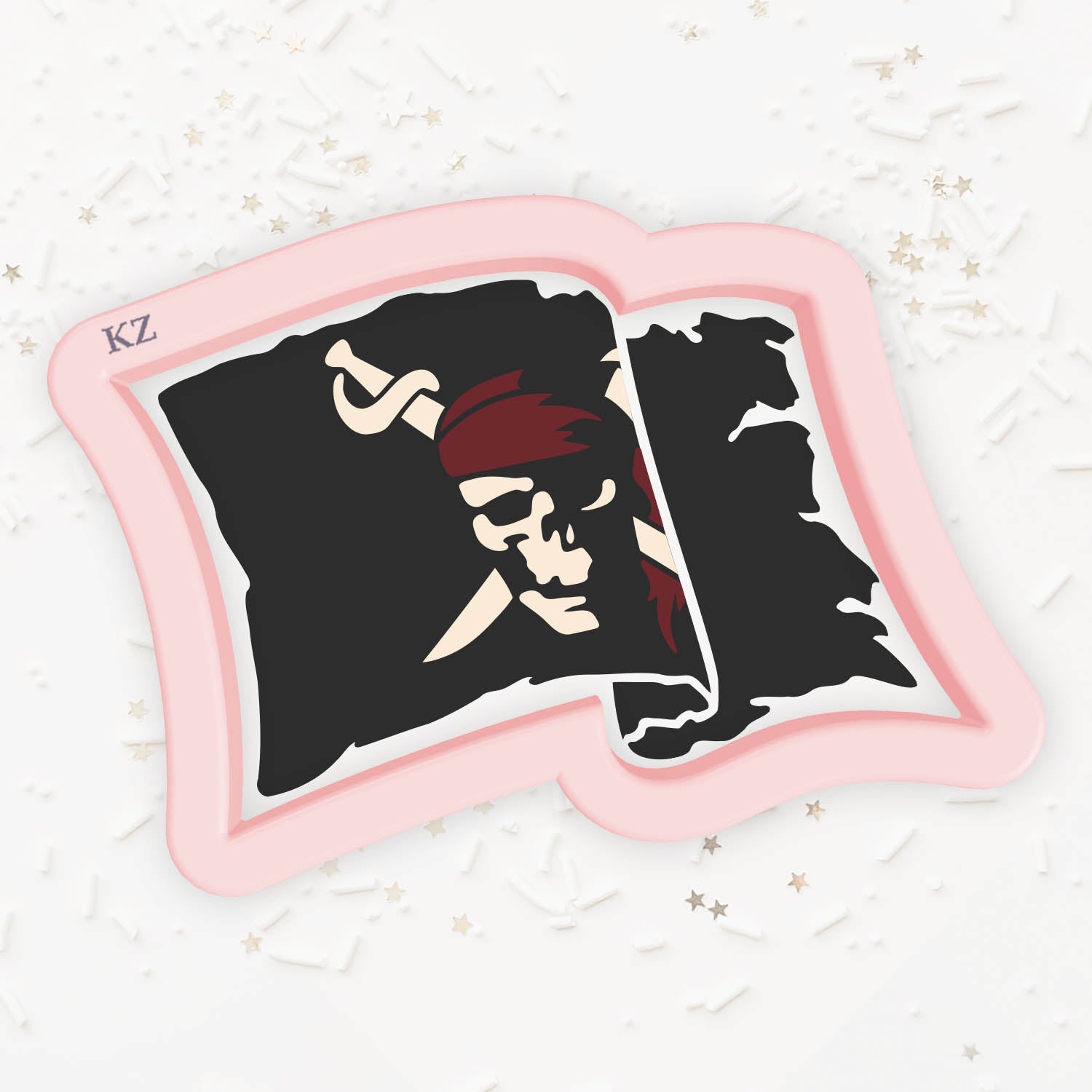 Cookie Cutters Flag Cutter/Stencil Cutter Pirate Flag